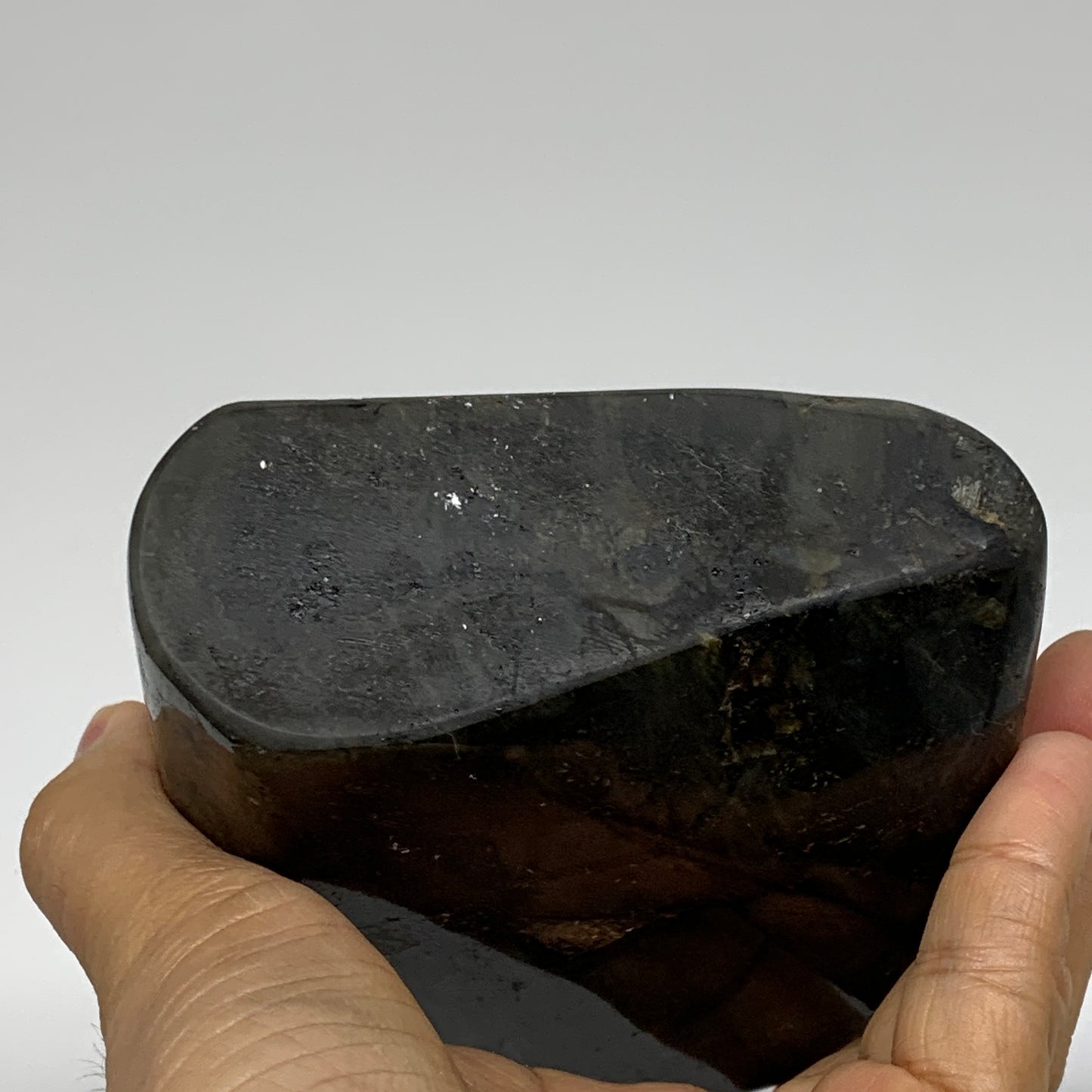 2.3 lbs, 5.3"x3.8"x1.6" Natural Labradorite Crystal Gemstones Freeform, B37357