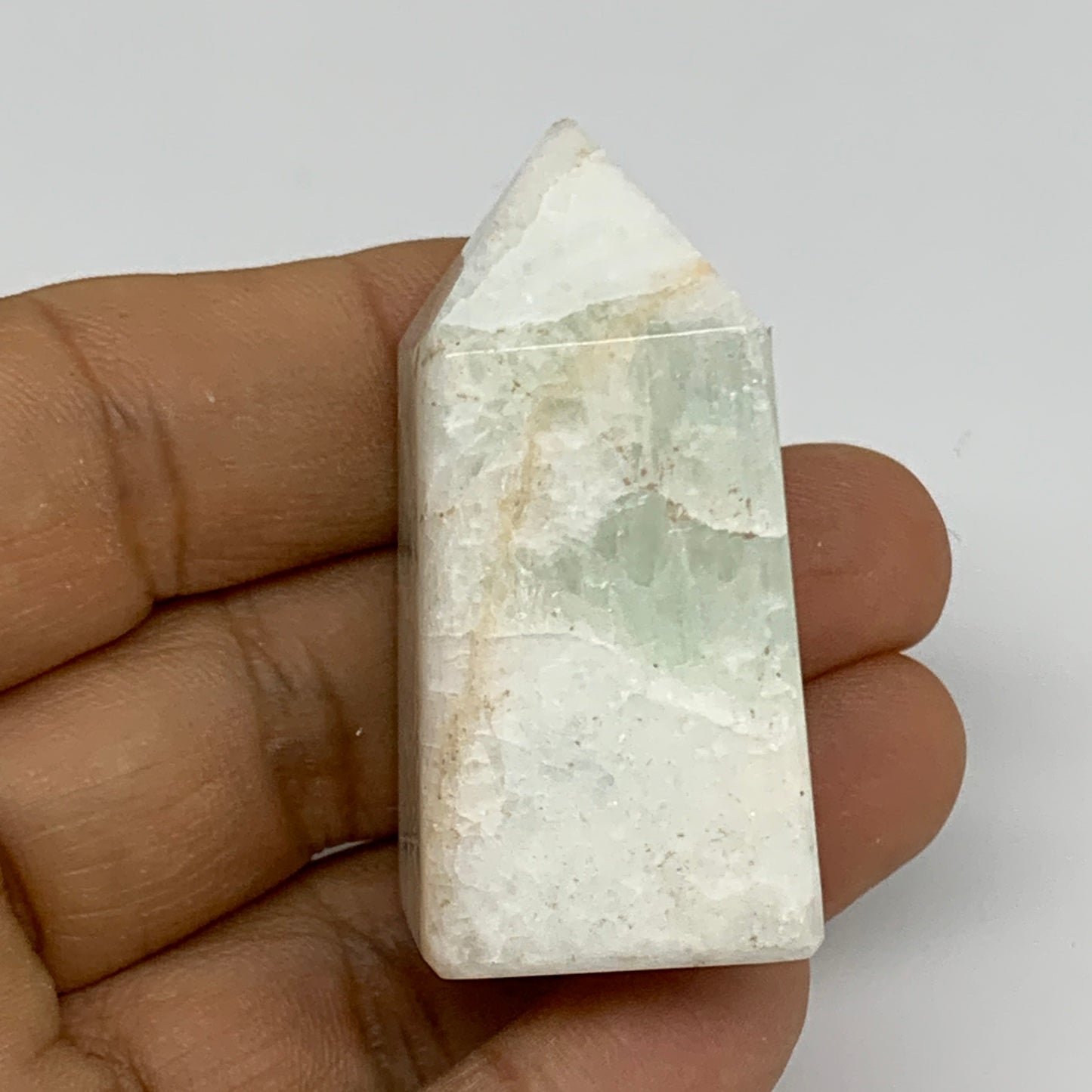 45.6g, 1.9"x0.9", Caribbean Calcite Tower Gemstone @Afghanistan, B33715