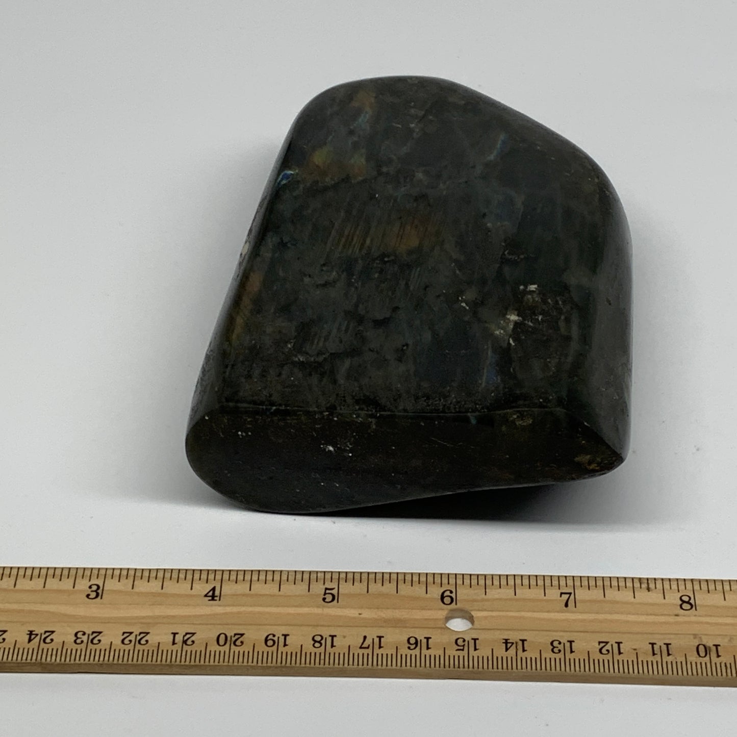 2.3 lbs, 5.3"x3.8"x1.6" Natural Labradorite Crystal Gemstones Freeform, B37357