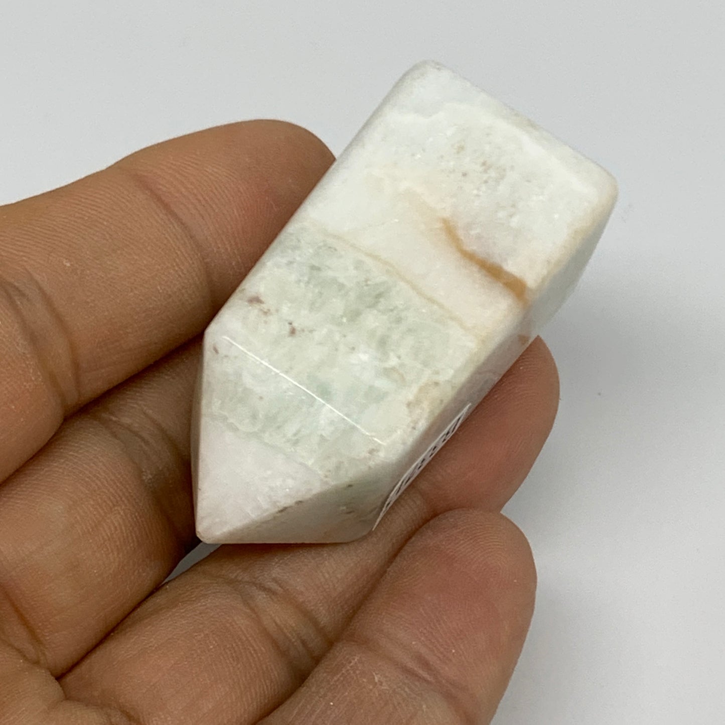 45.6g, 1.9"x0.9", Caribbean Calcite Tower Gemstone @Afghanistan, B33715