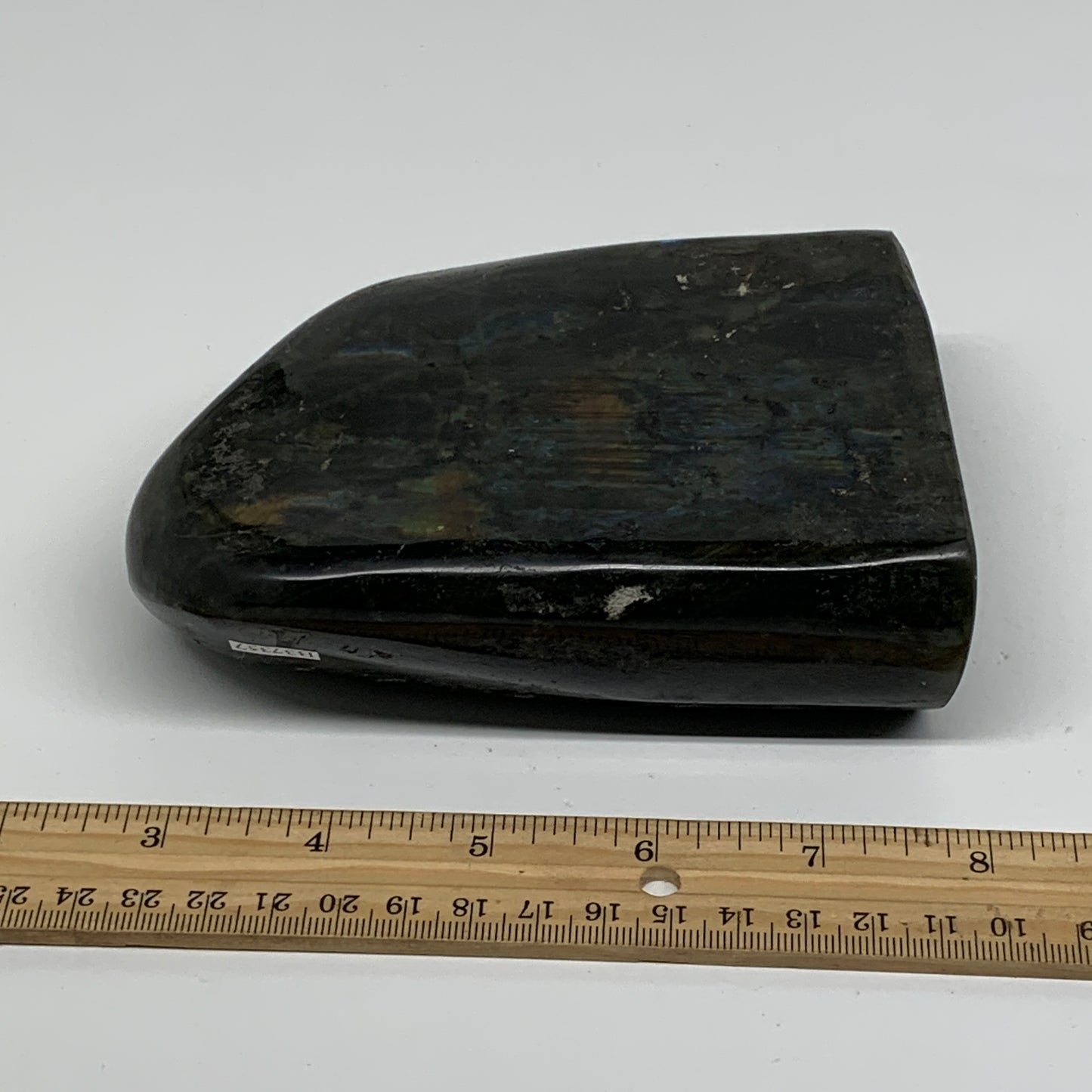 2.3 lbs, 5.3"x3.8"x1.6" Natural Labradorite Crystal Gemstones Freeform, B37357