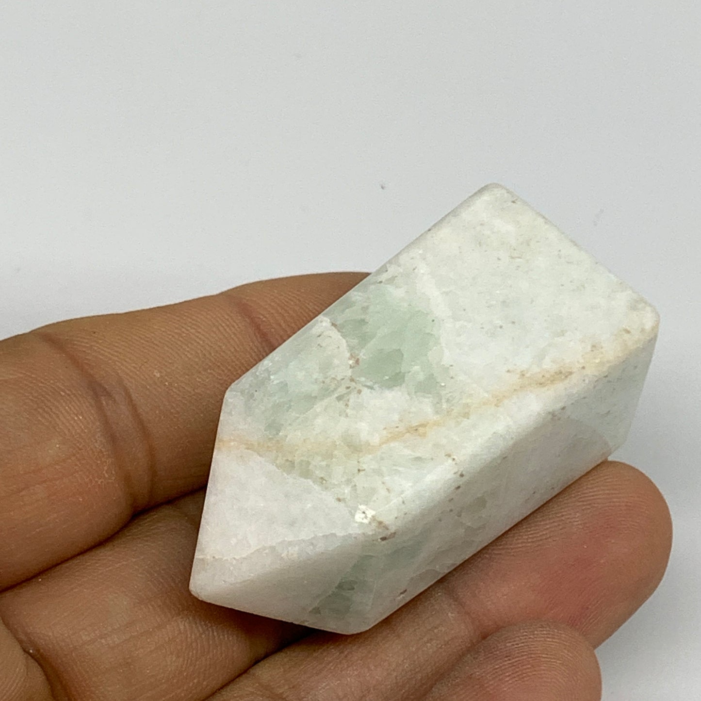 45.6g, 1.9"x0.9", Caribbean Calcite Tower Gemstone @Afghanistan, B33715