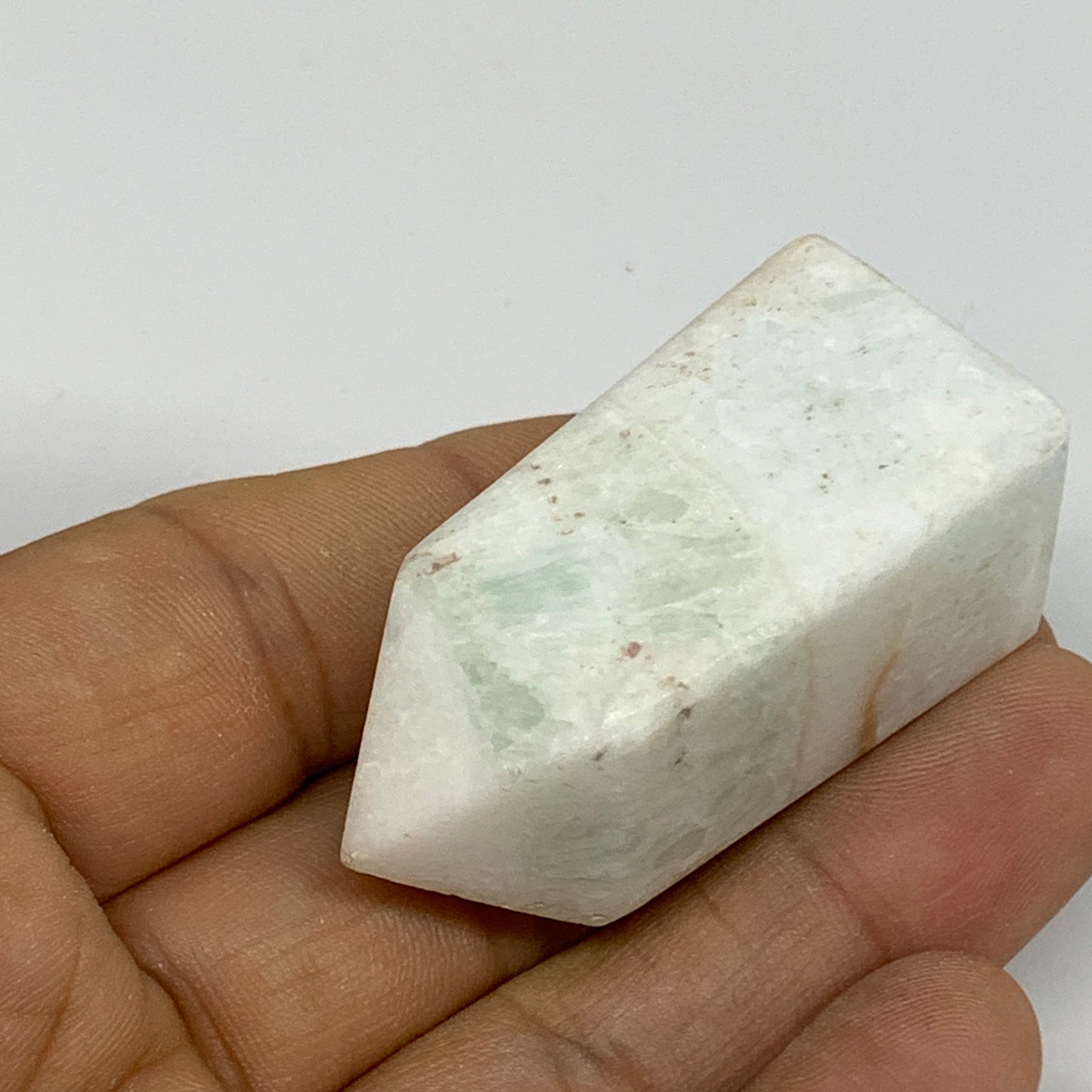 45.6g, 1.9"x0.9", Caribbean Calcite Tower Gemstone @Afghanistan, B33715