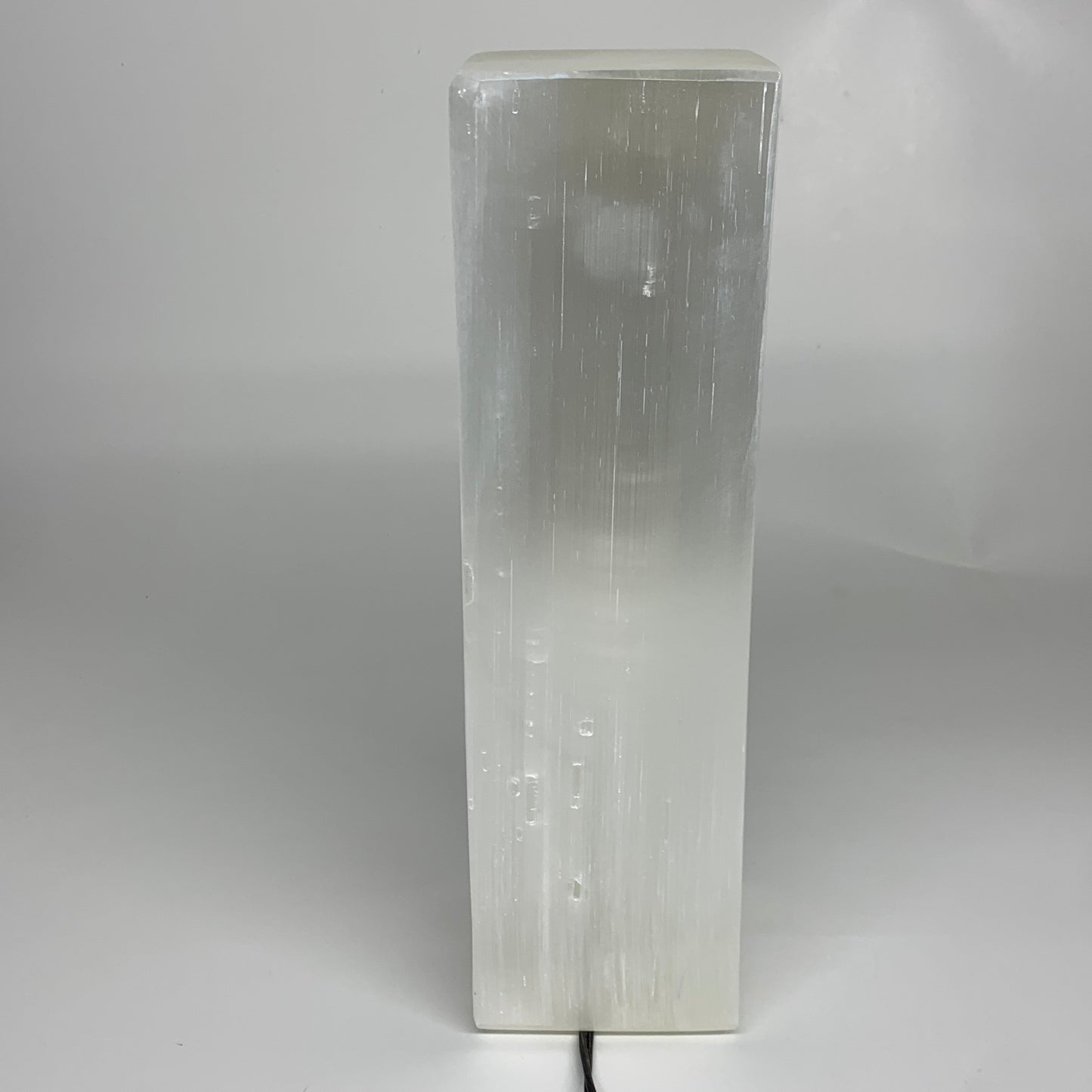 11.6 lbs. 11.7"x3.5", Rectangle Selenite (Satin Spar) Lamp, w/6ft Chord, B35806