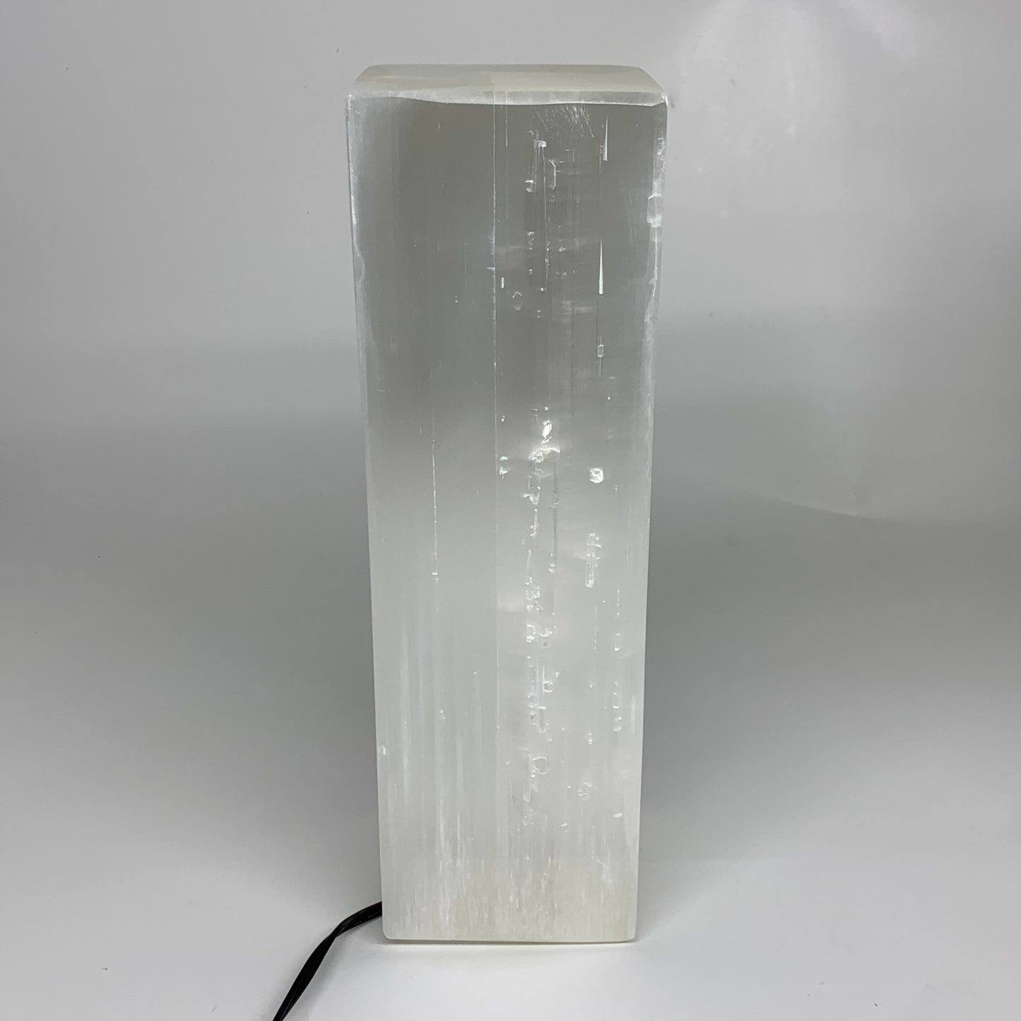 11.6 lbs. 11.7"x3.5", Rectangle Selenite (Satin Spar) Lamp, w/6ft Chord, B35806