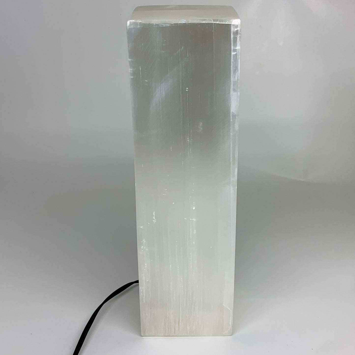 11.6 lbs. 11.7"x3.5", Rectangle Selenite (Satin Spar) Lamp, w/6ft Chord, B35806