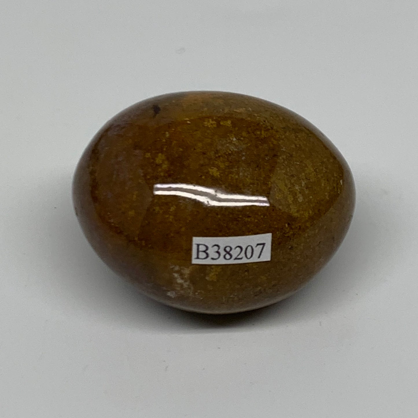 122.8g, 2.1"x1.7"x1.5" Natural Ocean Jasper Palm-Stone Orbicular Jasper, B38207