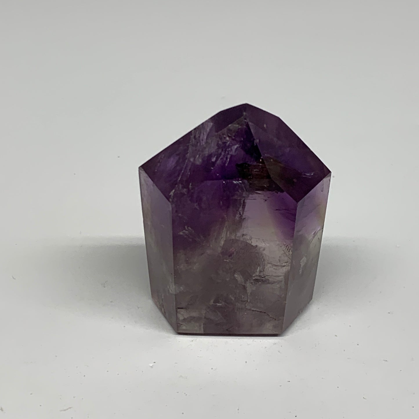 86.8g, 2.2"x1.5"x0.9", Natural Amethyst Tower Point Obelisk @Brazil, B32330