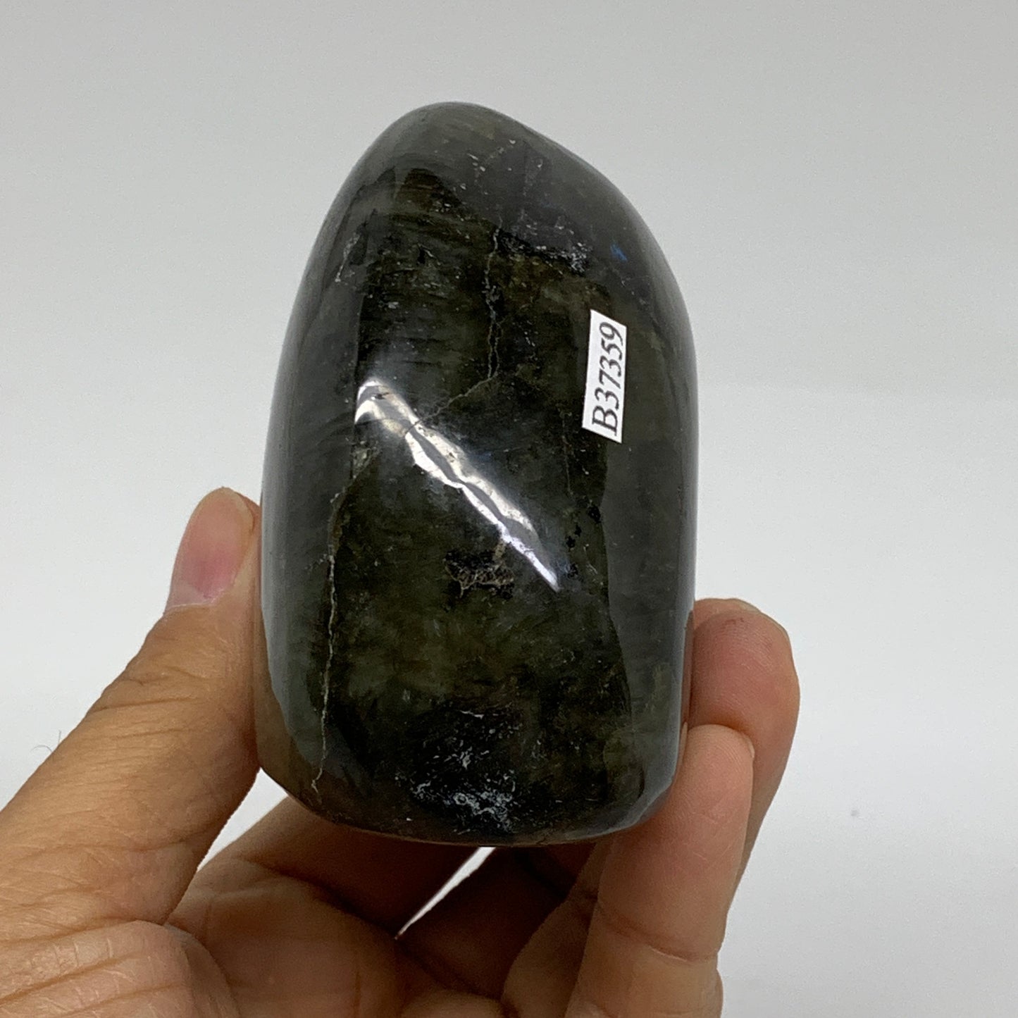 1 lbs, 2.7"x3.1"x1.8" Natural Labradorite Crystal Gemstones Freeform, B37359