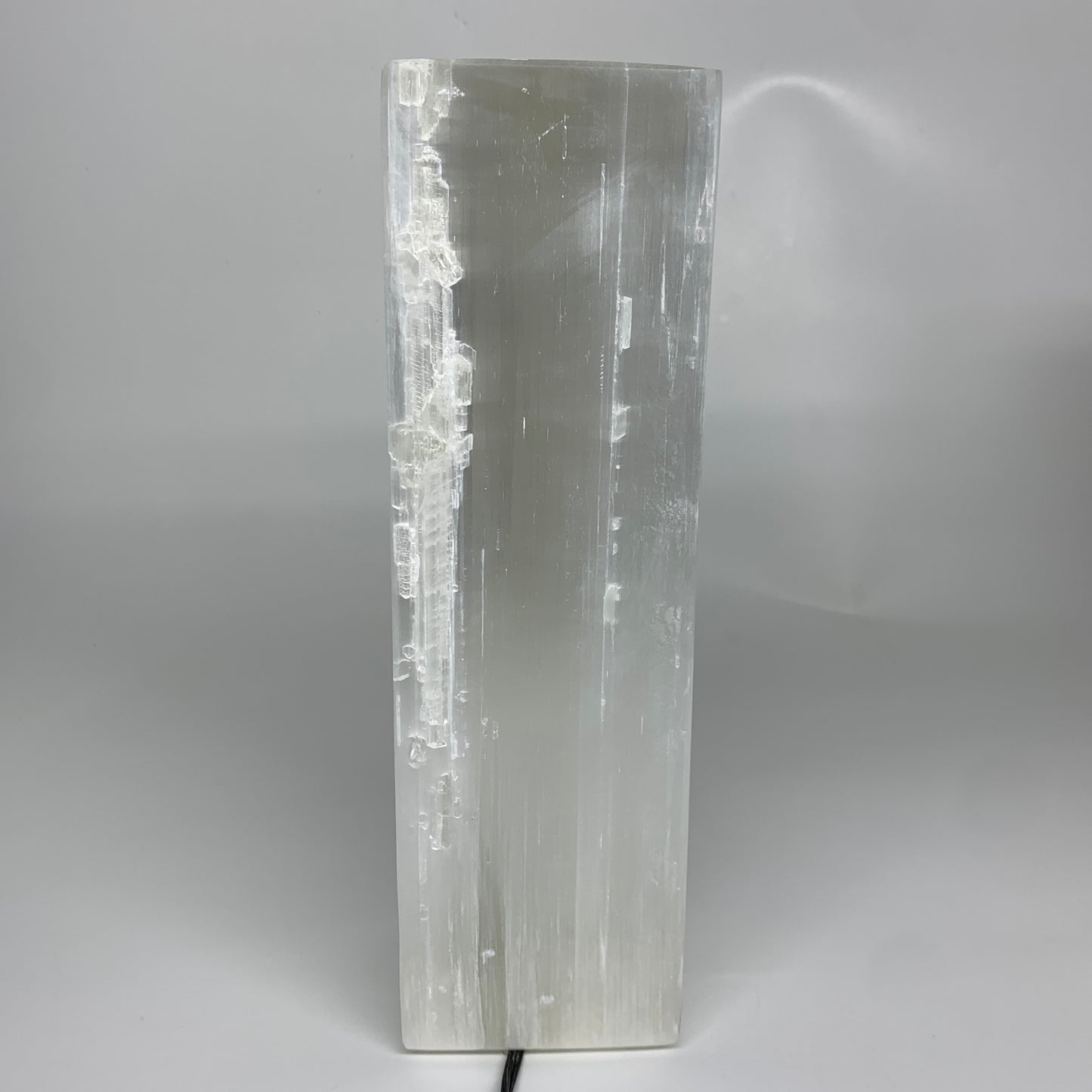 10.6 lbs. 11.6"x3.6", Rectangle Selenite (Satin Spar) Lamp, w/6ft Chord, B35807
