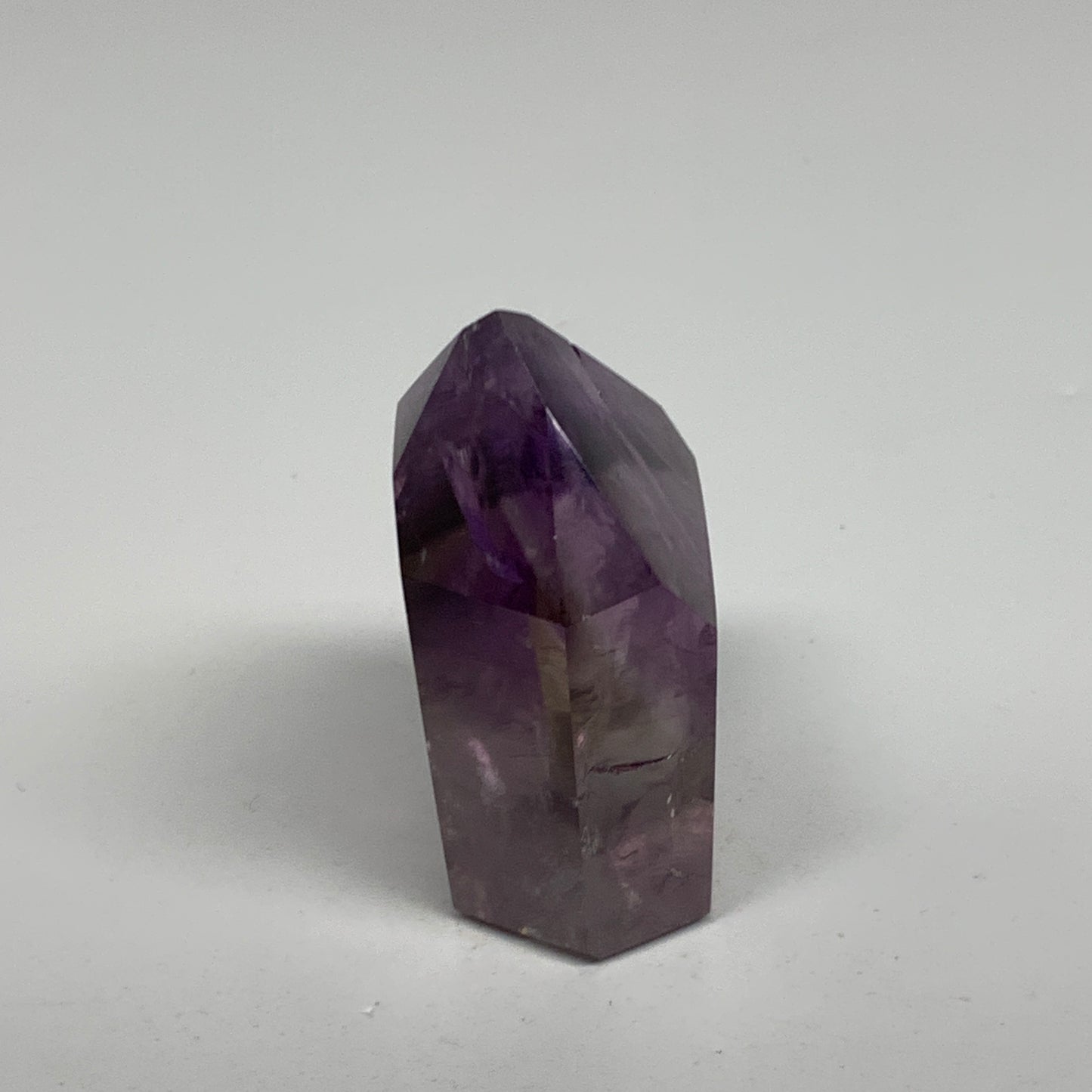 86.8g, 2.2"x1.5"x0.9", Natural Amethyst Tower Point Obelisk @Brazil, B32330