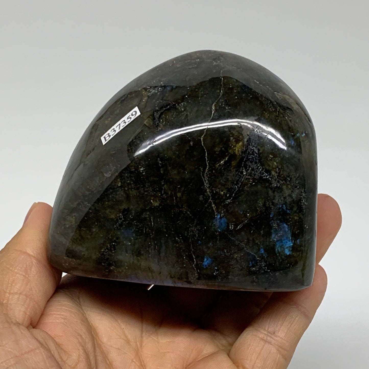 1 lbs, 2.7"x3.1"x1.8" Natural Labradorite Crystal Gemstones Freeform, B37359