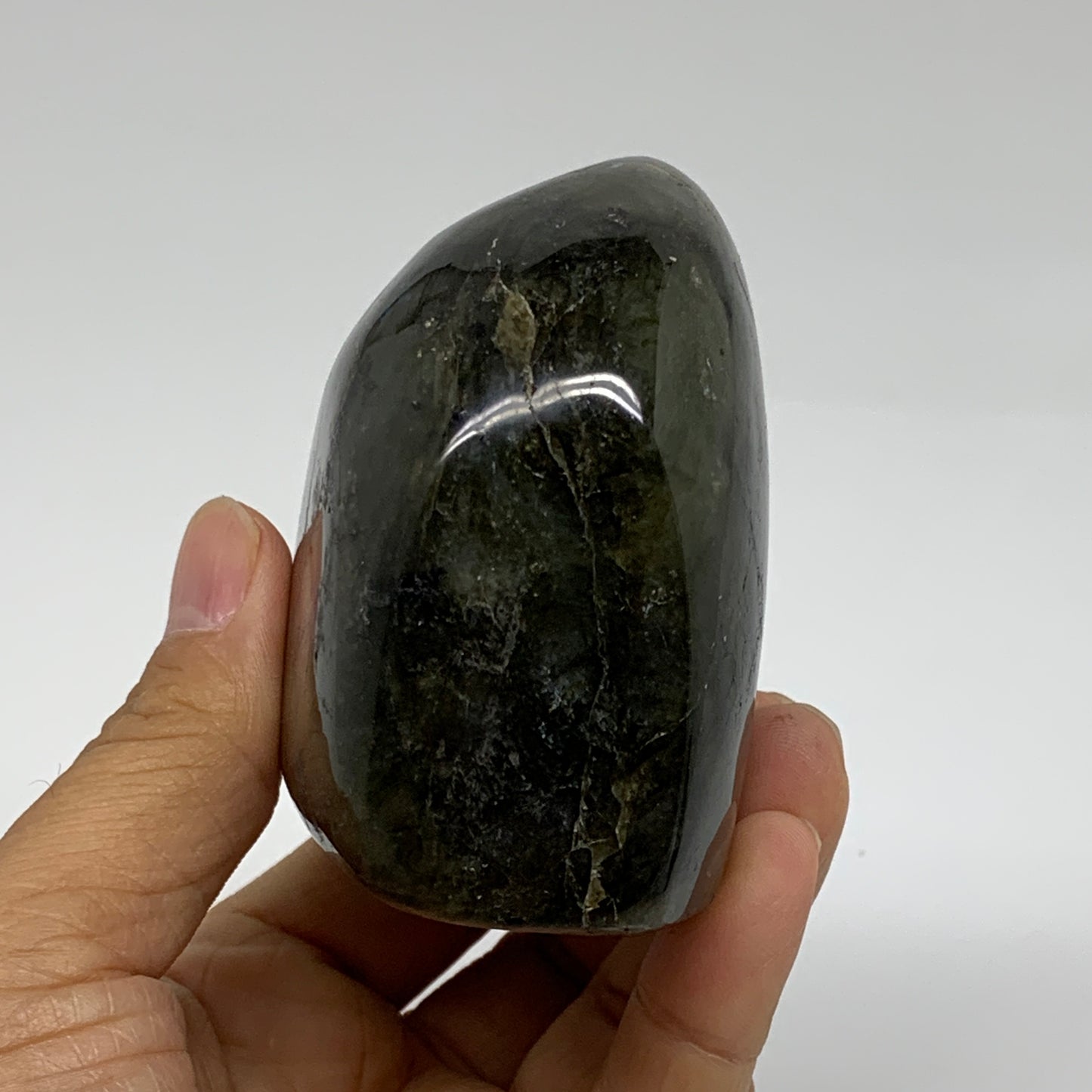 1 lbs, 2.7"x3.1"x1.8" Natural Labradorite Crystal Gemstones Freeform, B37359