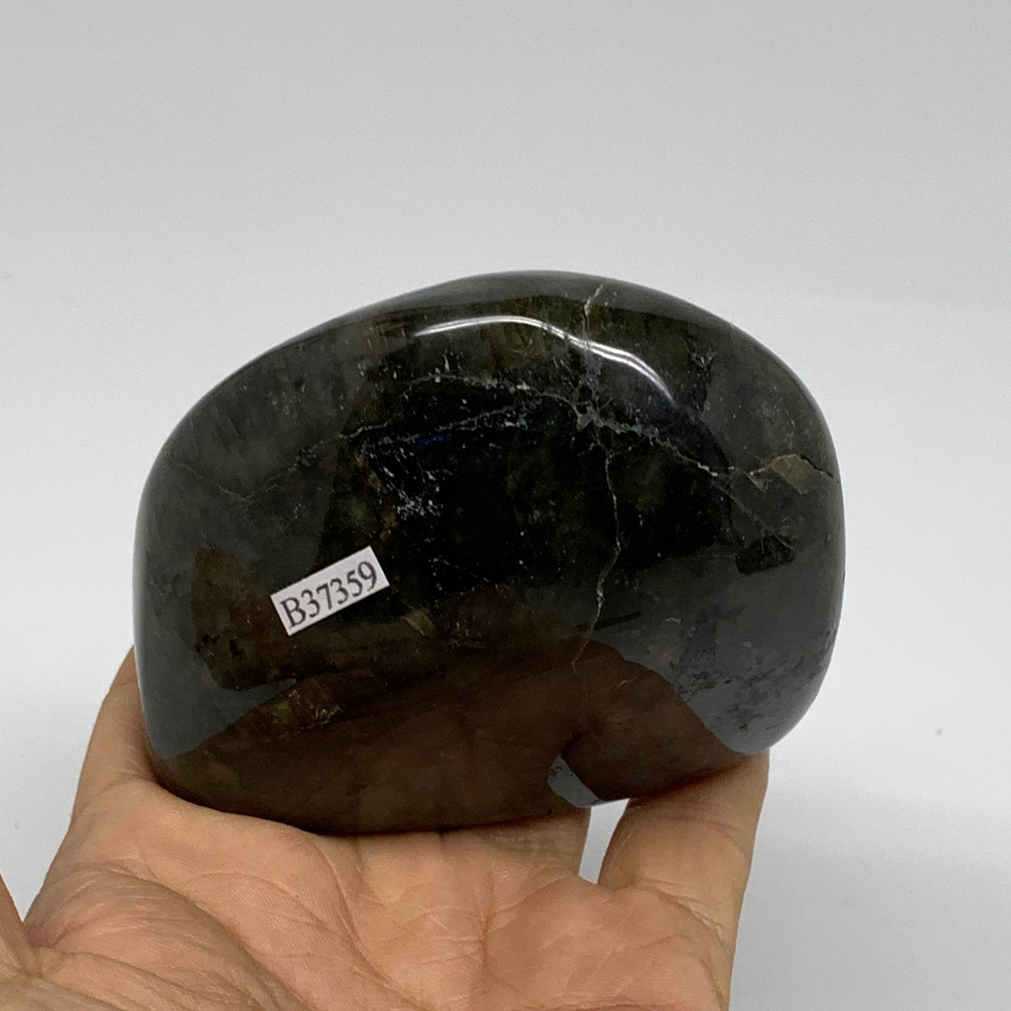 1 lbs, 2.7"x3.1"x1.8" Natural Labradorite Crystal Gemstones Freeform, B37359