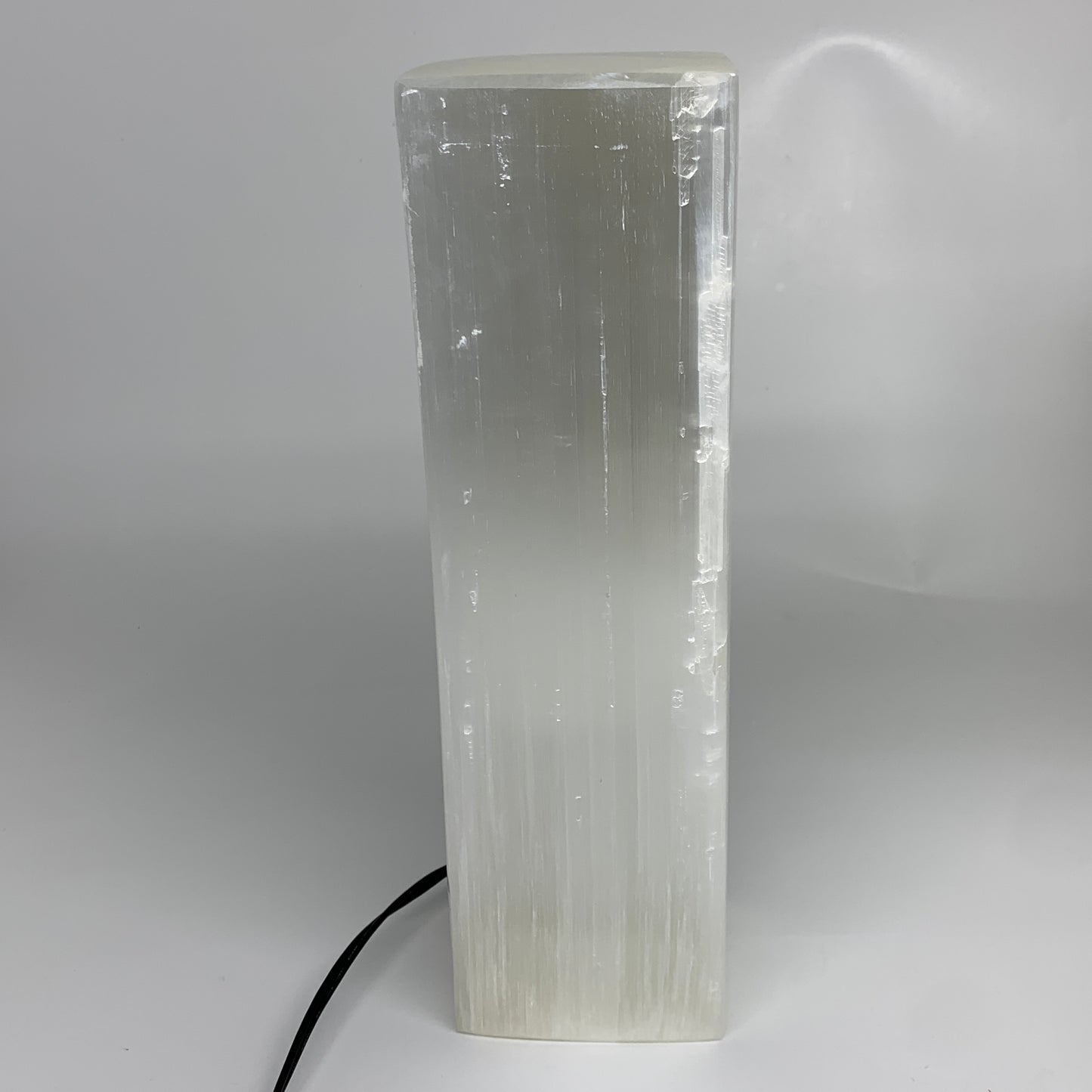 10.6 lbs. 11.6"x3.6", Rectangle Selenite (Satin Spar) Lamp, w/6ft Chord, B35807
