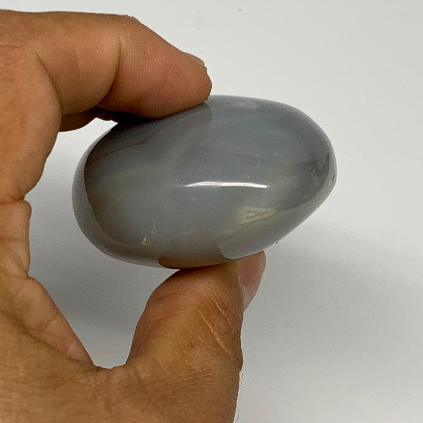 122g, 2.3"x1.9"x1.2" Orca Agate Palm-Stone Reiki Energy Crystal Reiki, B28666