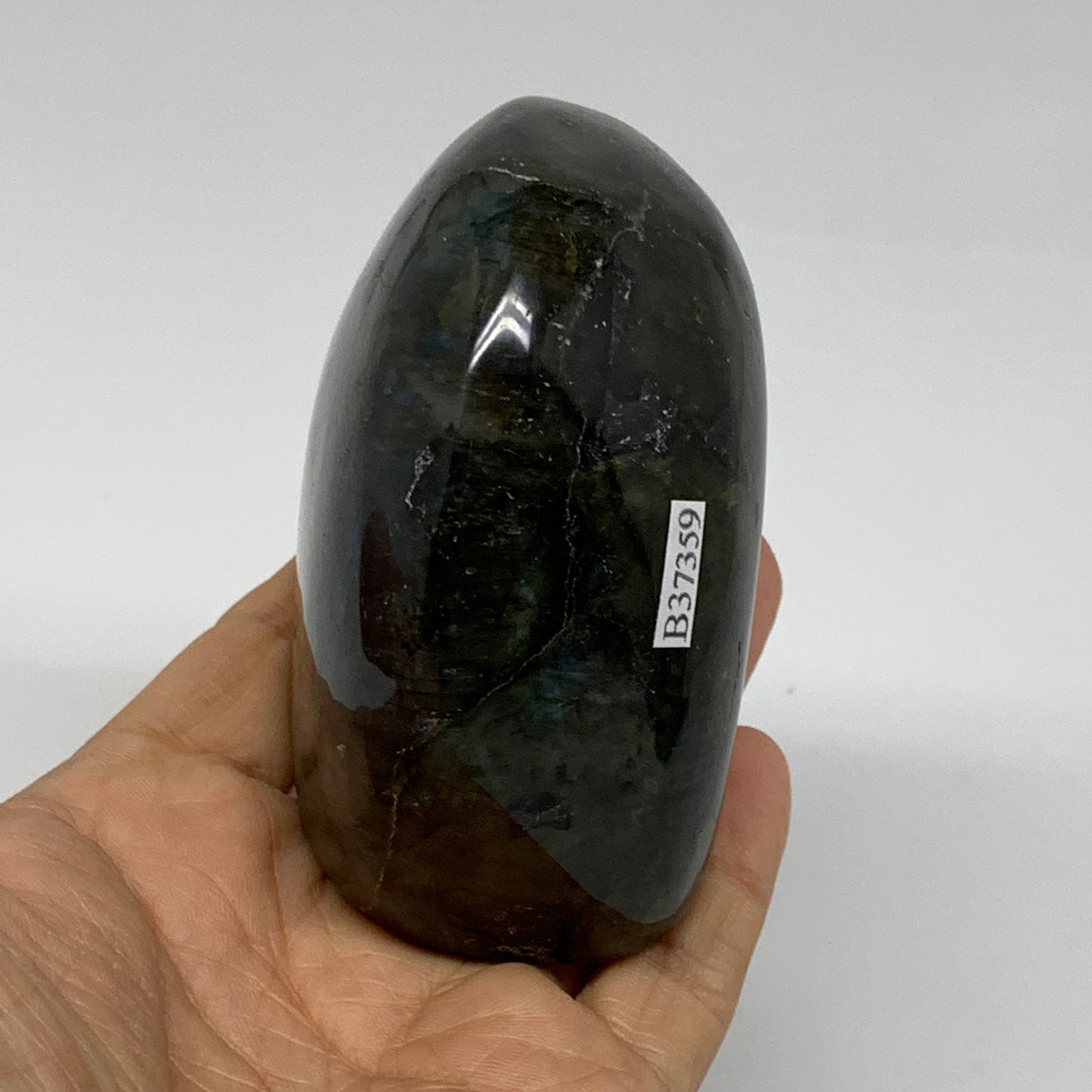 1 lbs, 2.7"x3.1"x1.8" Natural Labradorite Crystal Gemstones Freeform, B37359