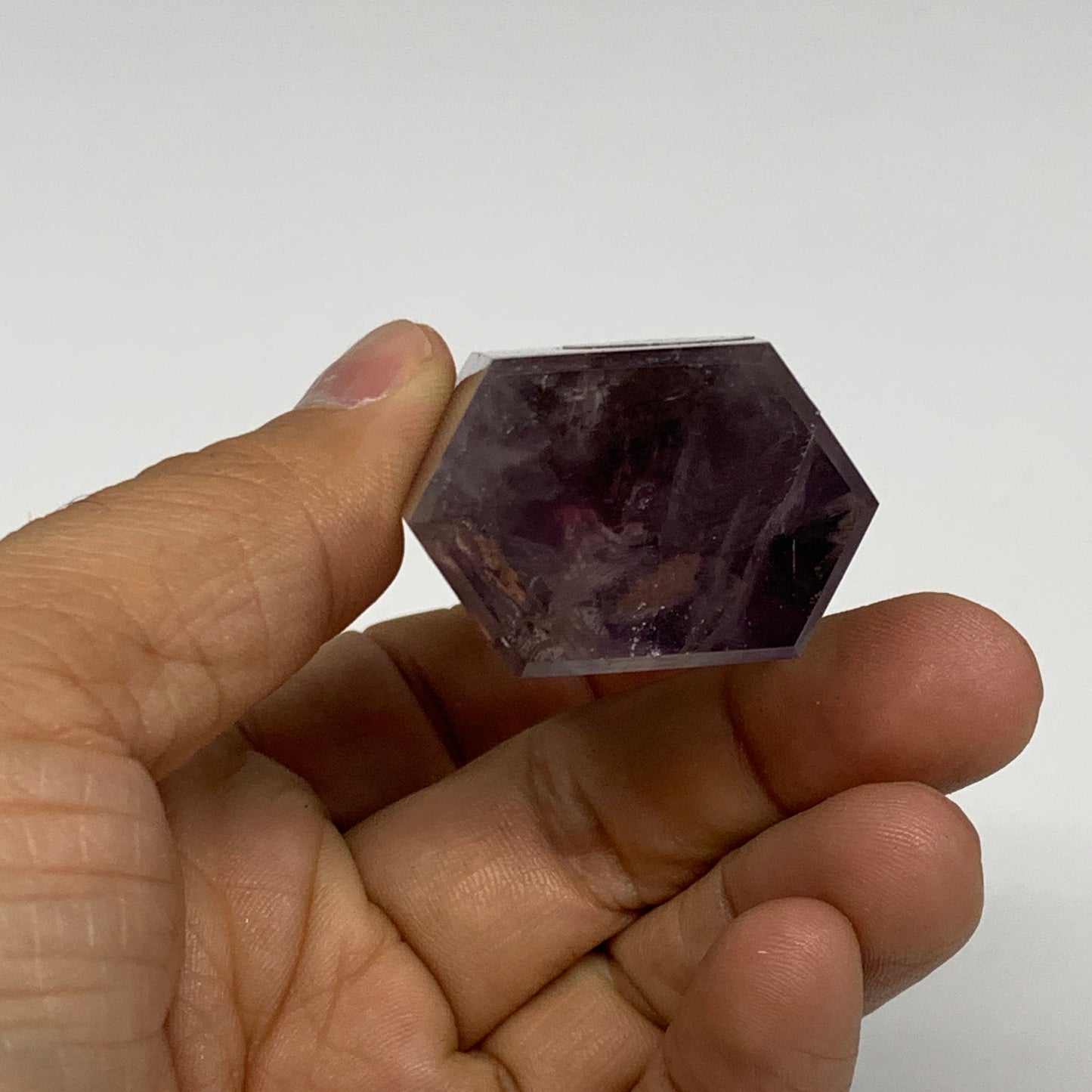 87.5g, 2.3"x1.4"x1", Natural Amethyst Tower Point Obelisk @Brazil, B32331