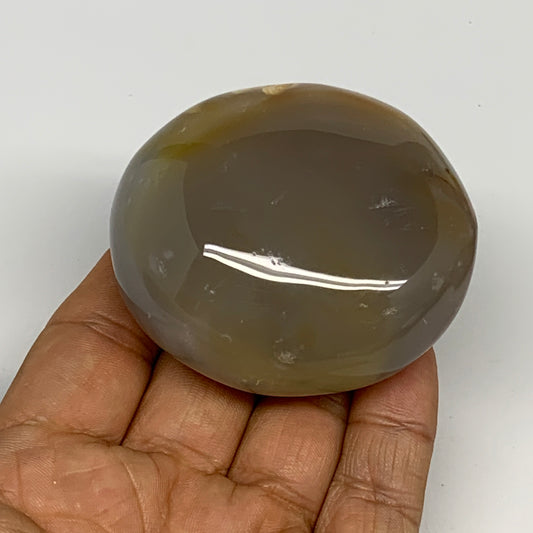 160.5g, 2.4"x2.2"x1.3" Orca Agate Palm-Stone Reiki Energy Crystal Reiki, B28665