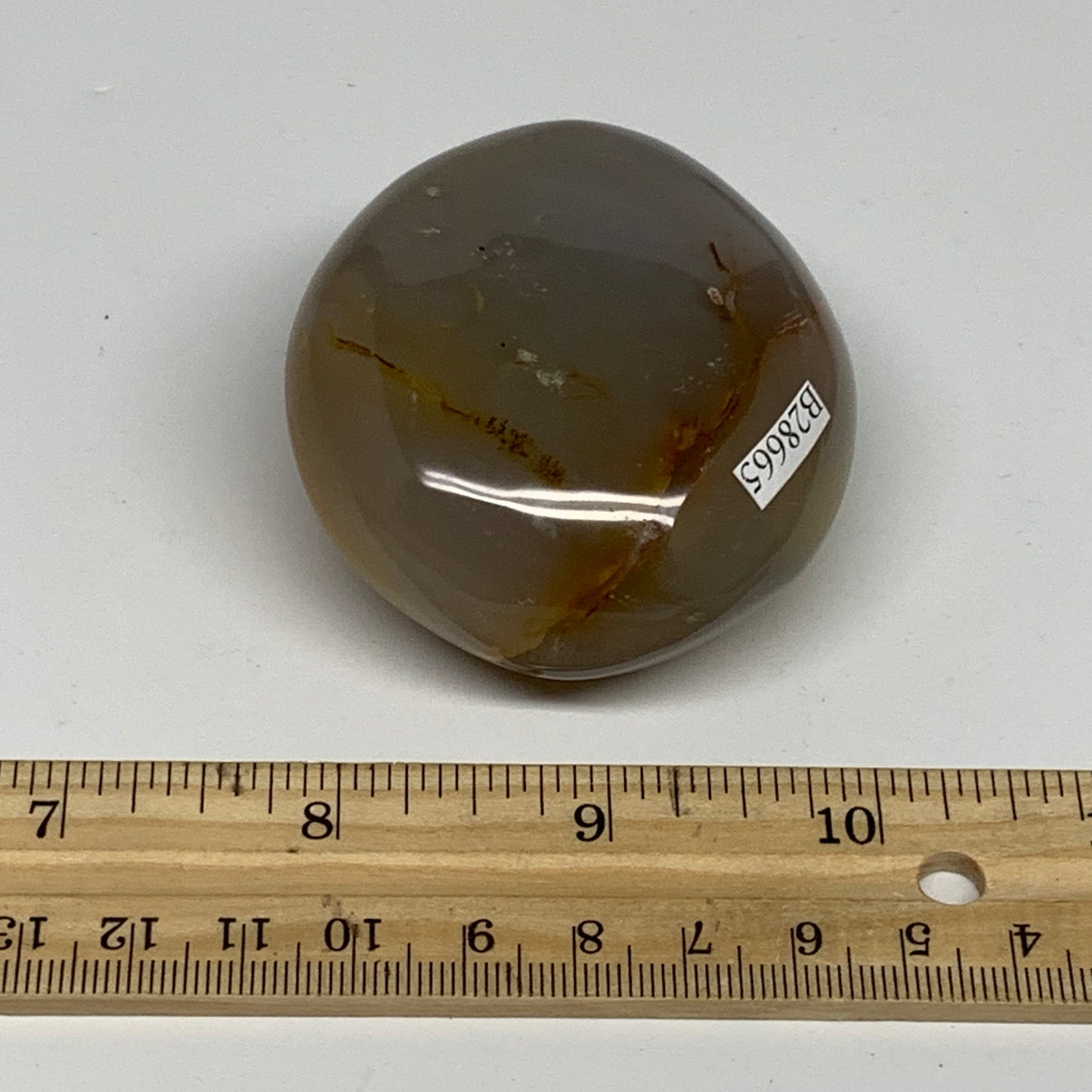 160.5g, 2.4"x2.2"x1.3" Orca Agate Palm-Stone Reiki Energy Crystal Reiki, B28665