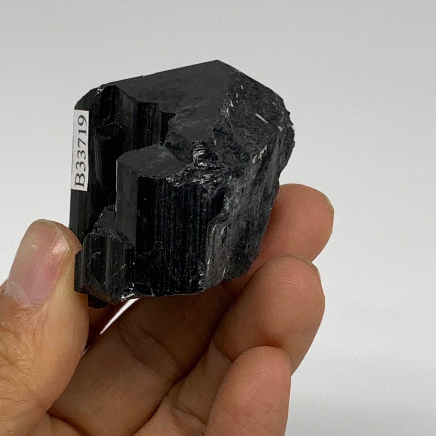 97.5g, 1.8"x1.5"x1.4", Black Tourmaline Phosphorus Mineral Specimen, B33719