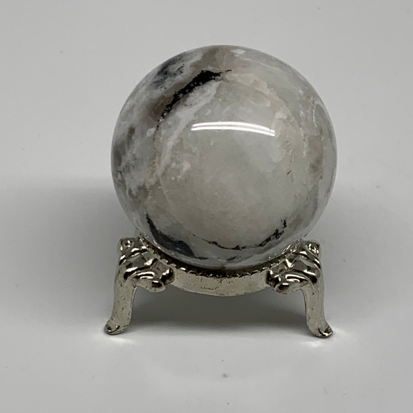 84.8g, 1.6"(39mm), Natural Rainbow Moonstone Sphere Ball Gemstone, B35143