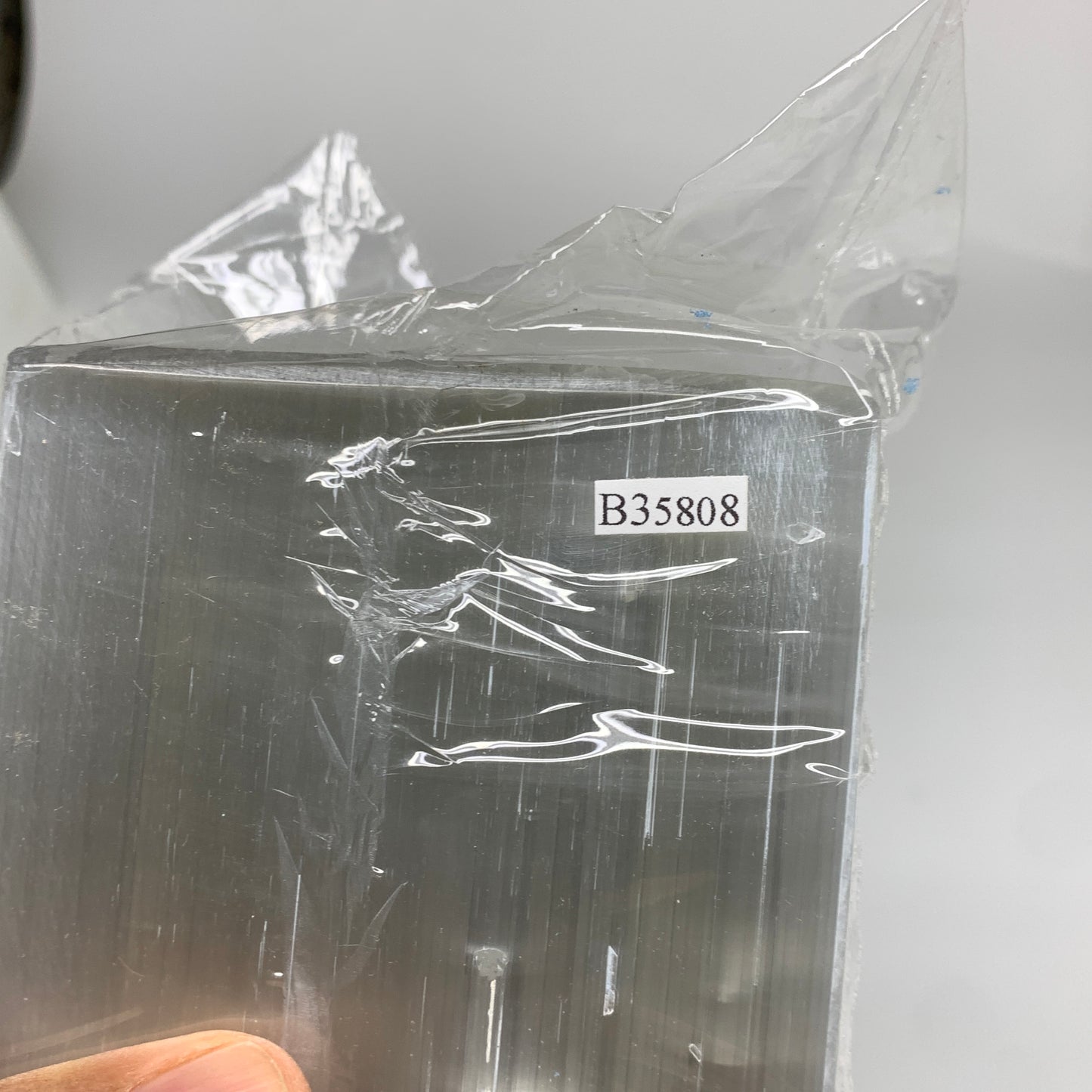 10.4 lbs. 11.7"x3.4", Rectangle Selenite (Satin Spar) Lamp, w/6ft Chord, B35808