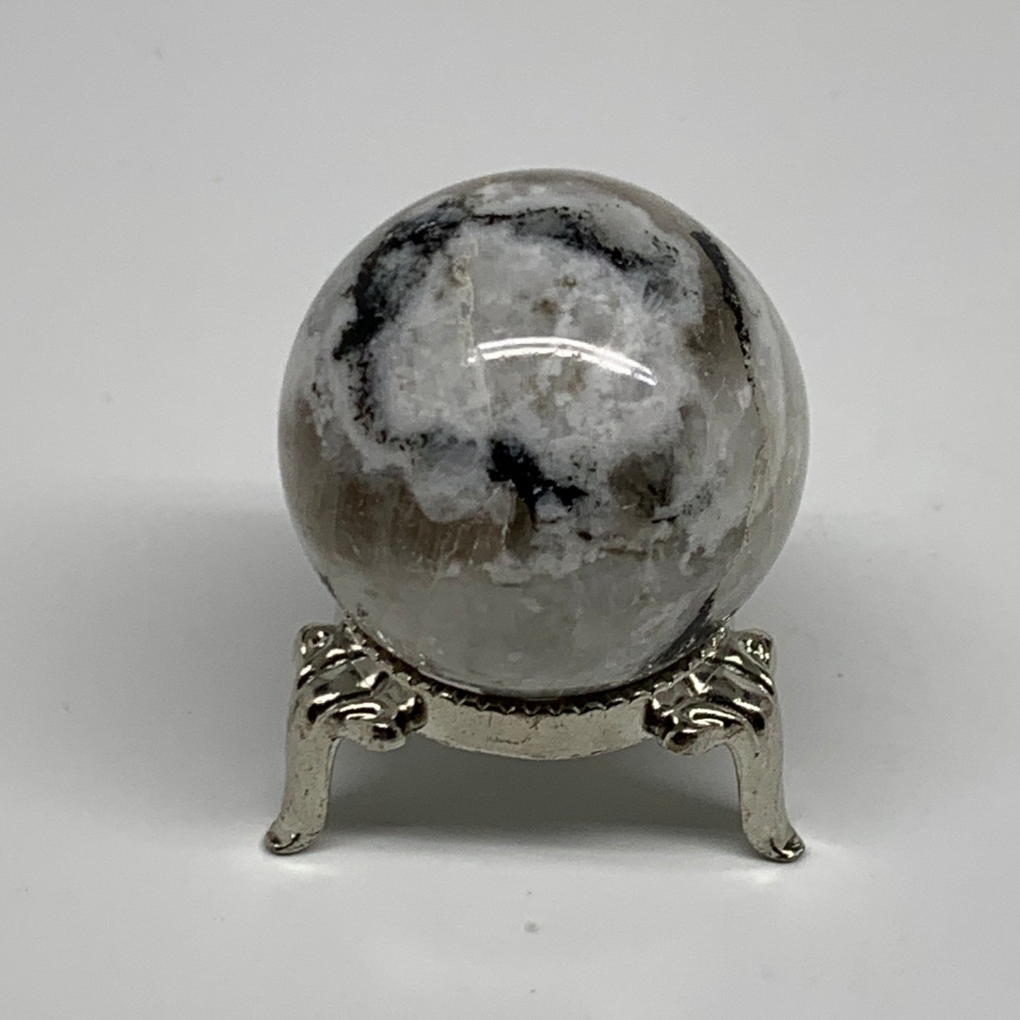 84.8g, 1.6"(39mm), Natural Rainbow Moonstone Sphere Ball Gemstone, B35143