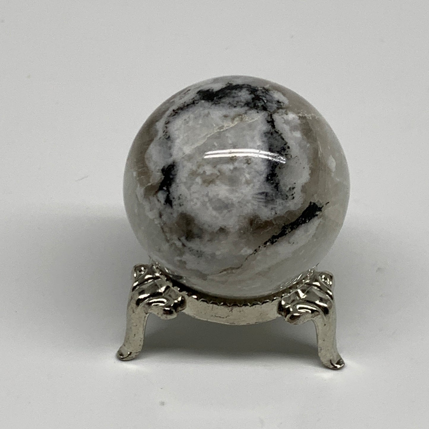 84.8g, 1.6"(39mm), Natural Rainbow Moonstone Sphere Ball Gemstone, B35143