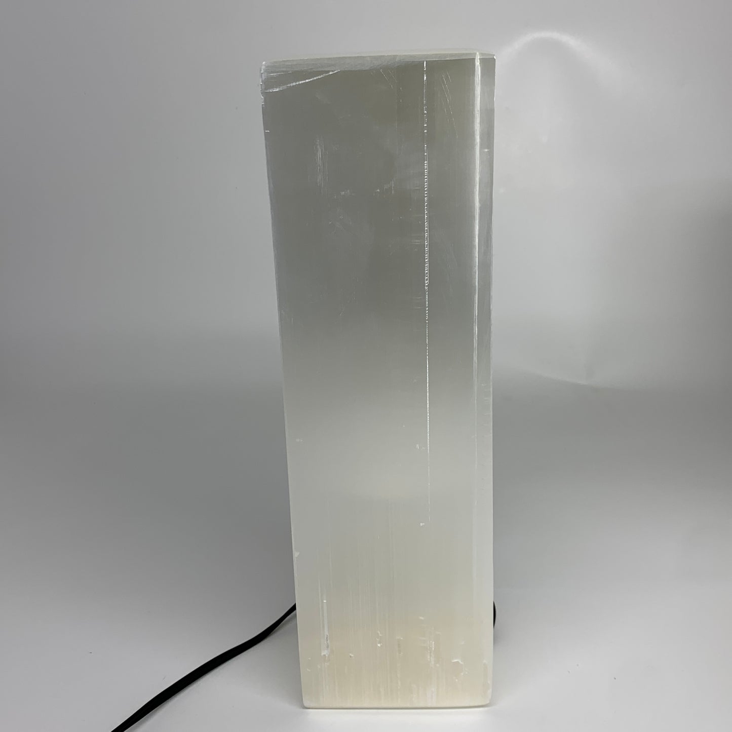 11 lbs. 11.7"x3.4", Rectangle Selenite (Satin Spar) Lamp, w/6ft Chord, B35809