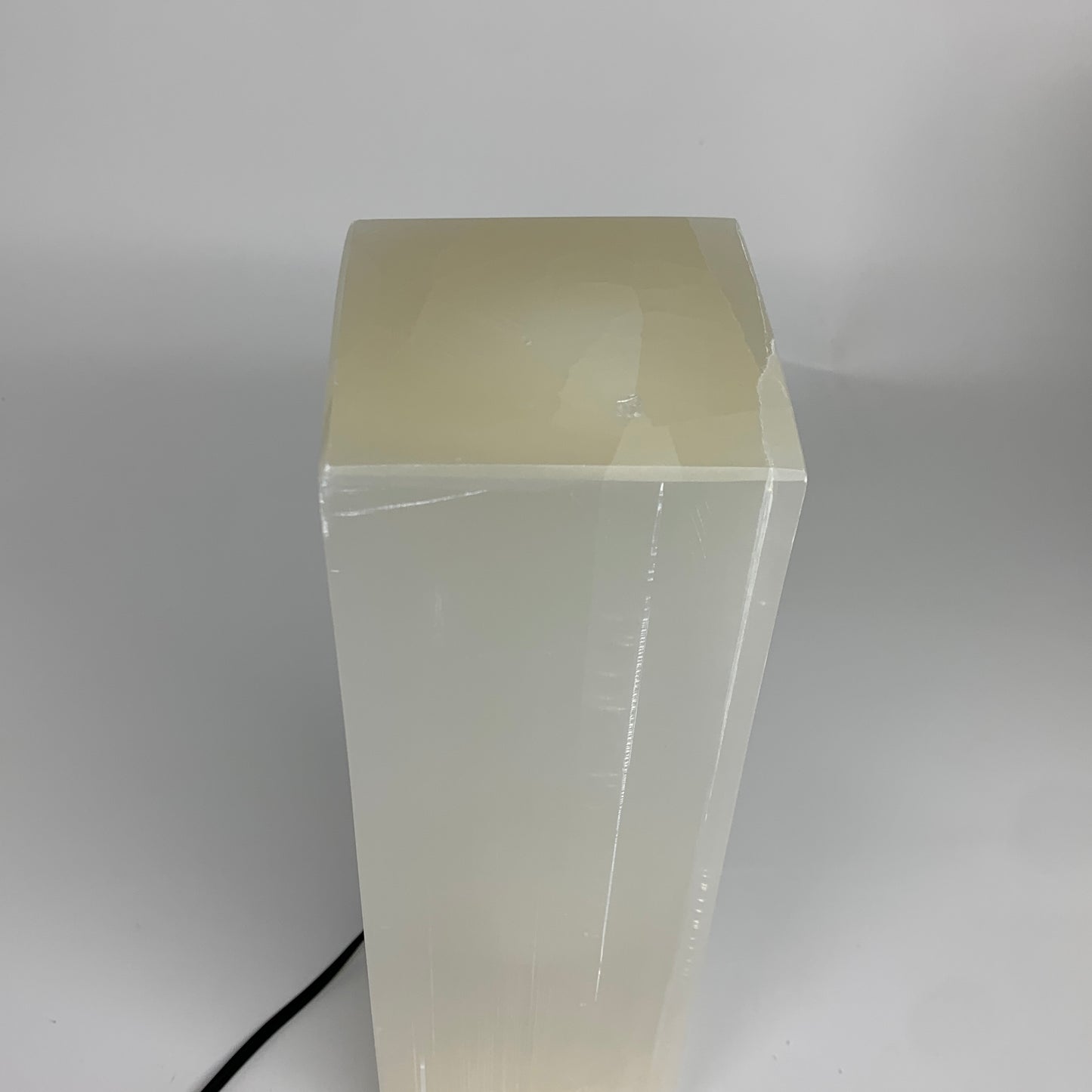 11 lbs. 11.7"x3.4", Rectangle Selenite (Satin Spar) Lamp, w/6ft Chord, B35809