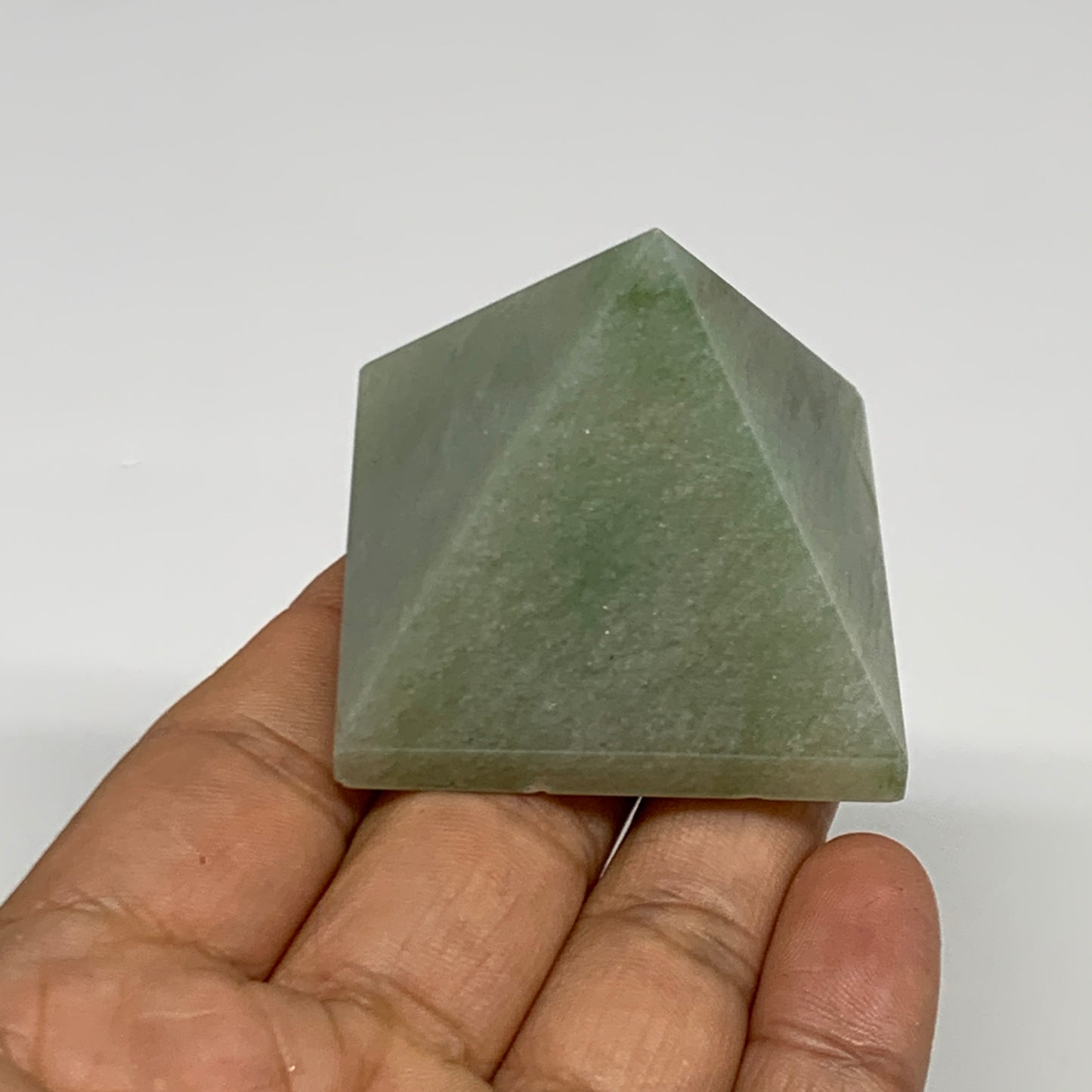 96.5g, 1.6"x1.8"x1.8", Green Aventurine Pyramid Gemstone,Healing Crystal, B30189