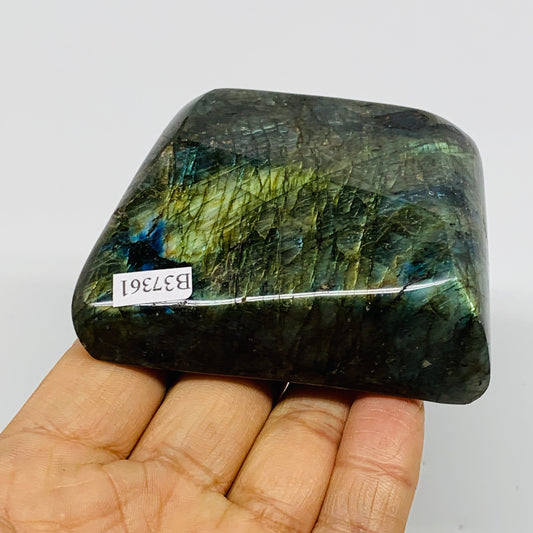0.57 lbs, 2.9"x2.4"x1.2" Natural Labradorite Crystal Gemstones Freeform, B37361