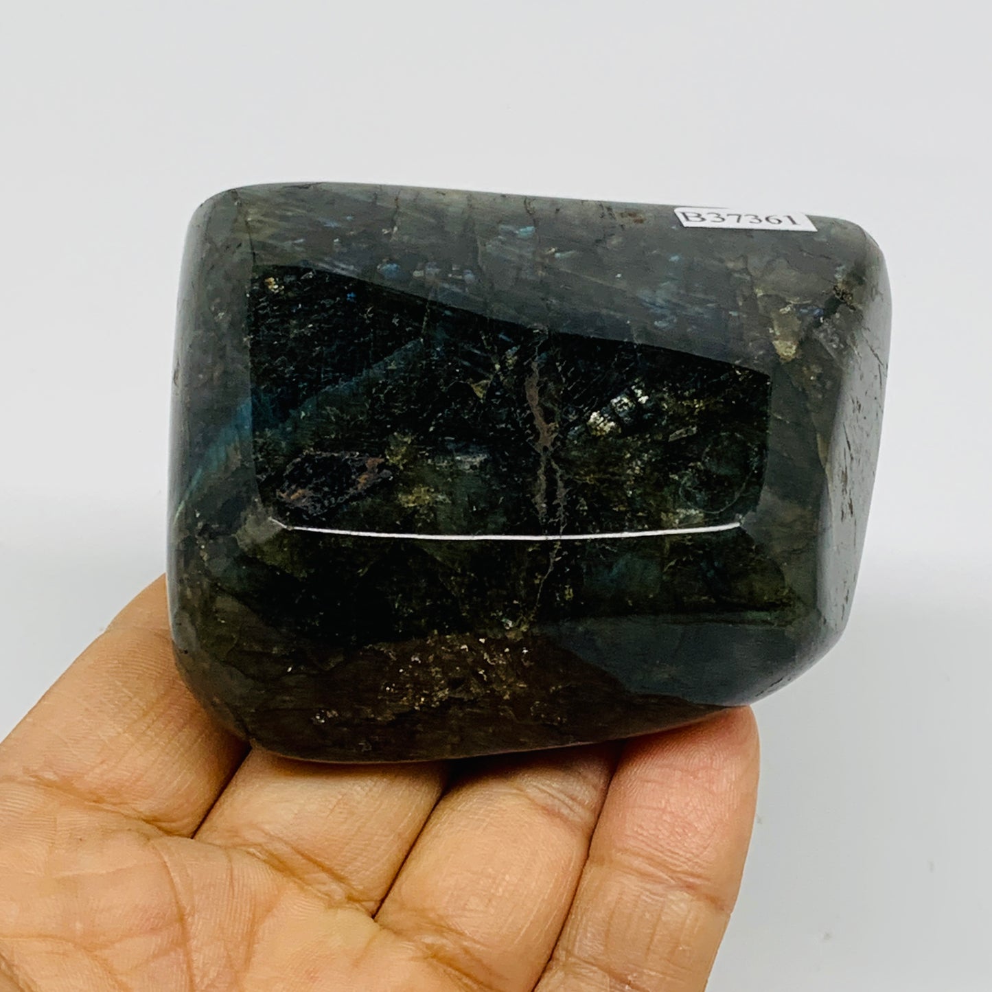 0.57 lbs, 2.9"x2.4"x1.2" Natural Labradorite Crystal Gemstones Freeform, B37361