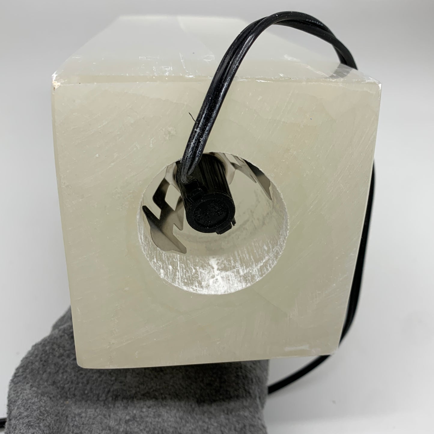 11 lbs. 11.7"x3.4", Rectangle Selenite (Satin Spar) Lamp, w/6ft Chord, B35809