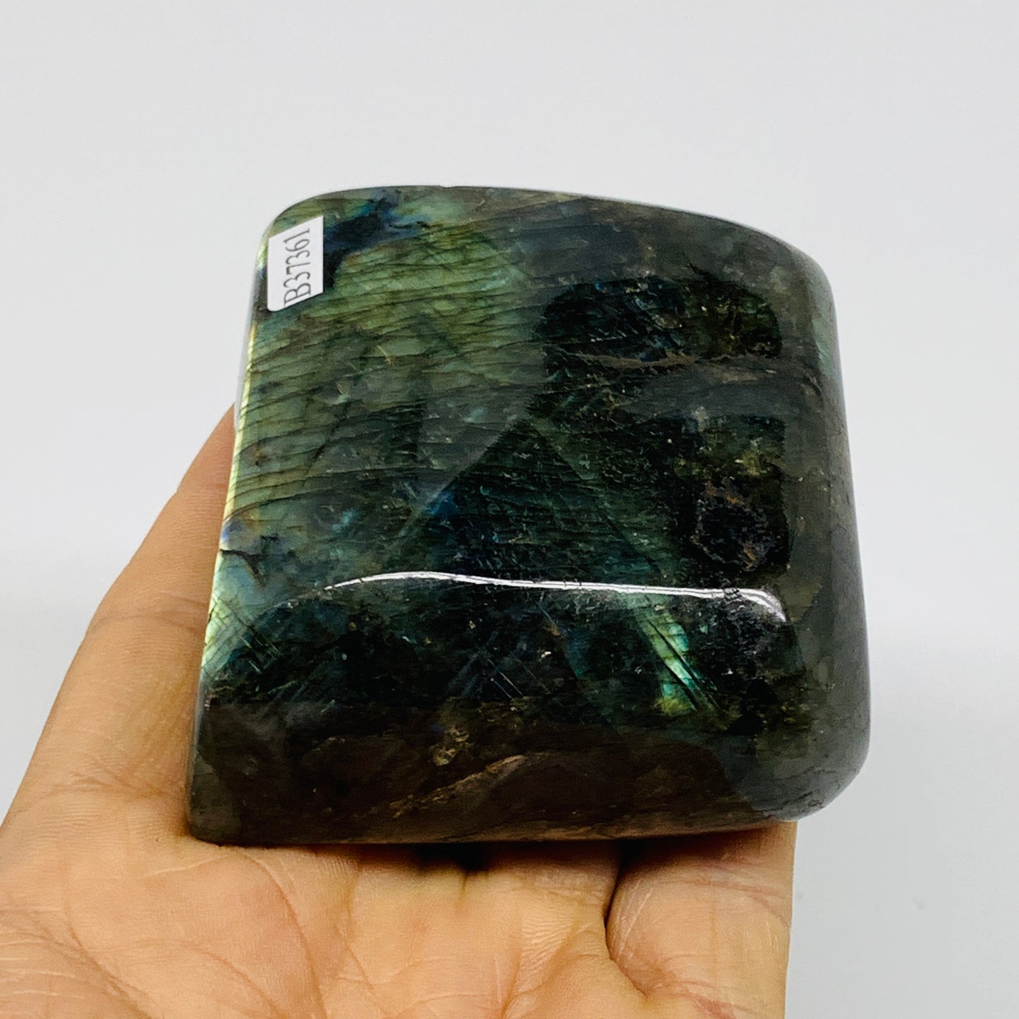 0.57 lbs, 2.9"x2.4"x1.2" Natural Labradorite Crystal Gemstones Freeform, B37361