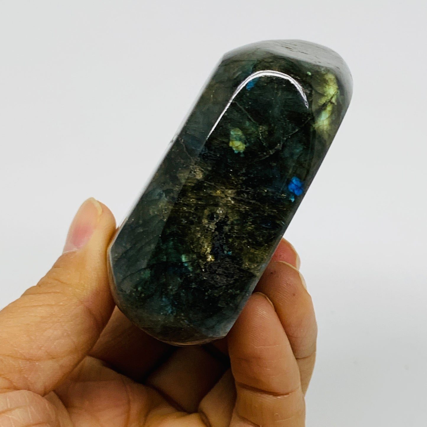 0.57 lbs, 2.9"x2.4"x1.2" Natural Labradorite Crystal Gemstones Freeform, B37361
