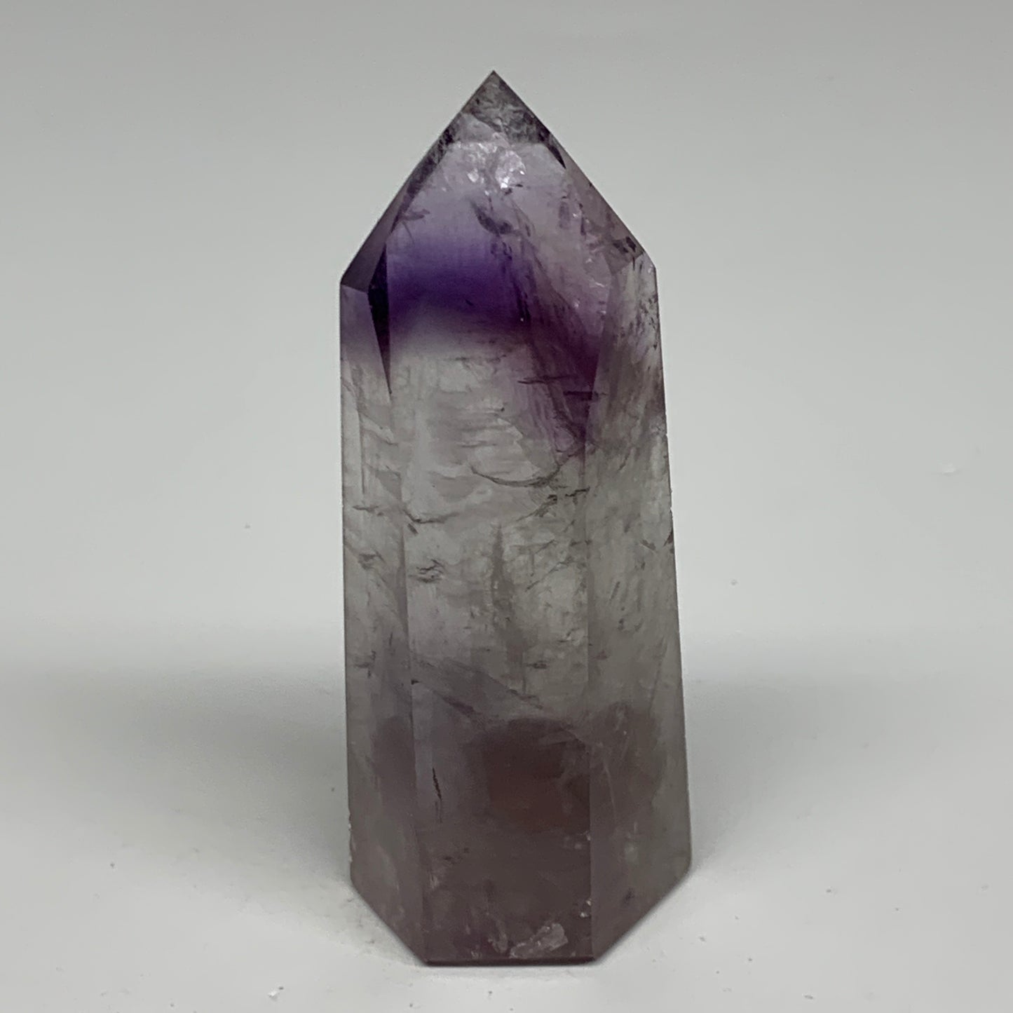 86.5g, 3.3"x1.3"x0.9", Natural Amethyst Tower Point Obelisk @Brazil, B32333