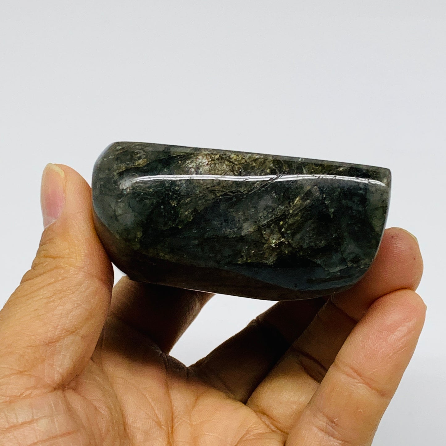 0.57 lbs, 2.9"x2.4"x1.2" Natural Labradorite Crystal Gemstones Freeform, B37361