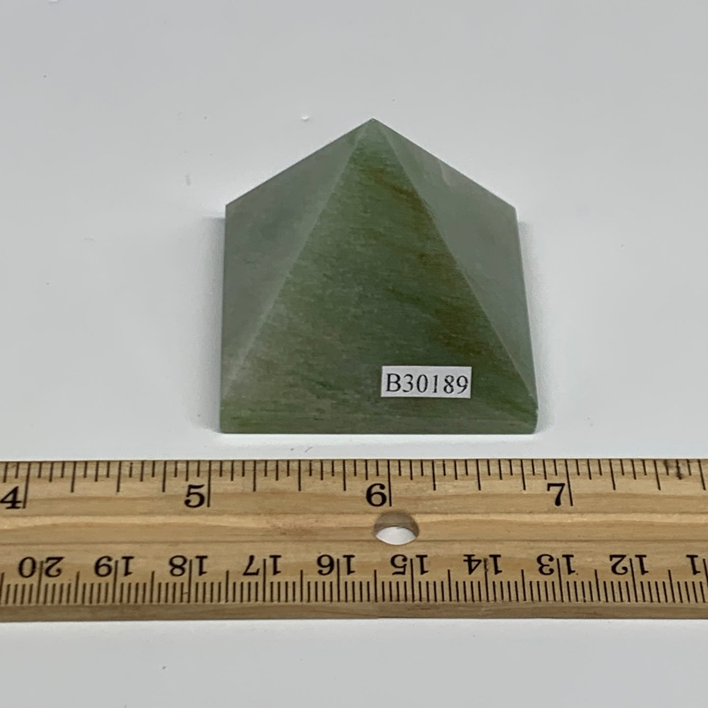 96.5g, 1.6"x1.8"x1.8", Green Aventurine Pyramid Gemstone,Healing Crystal, B30189