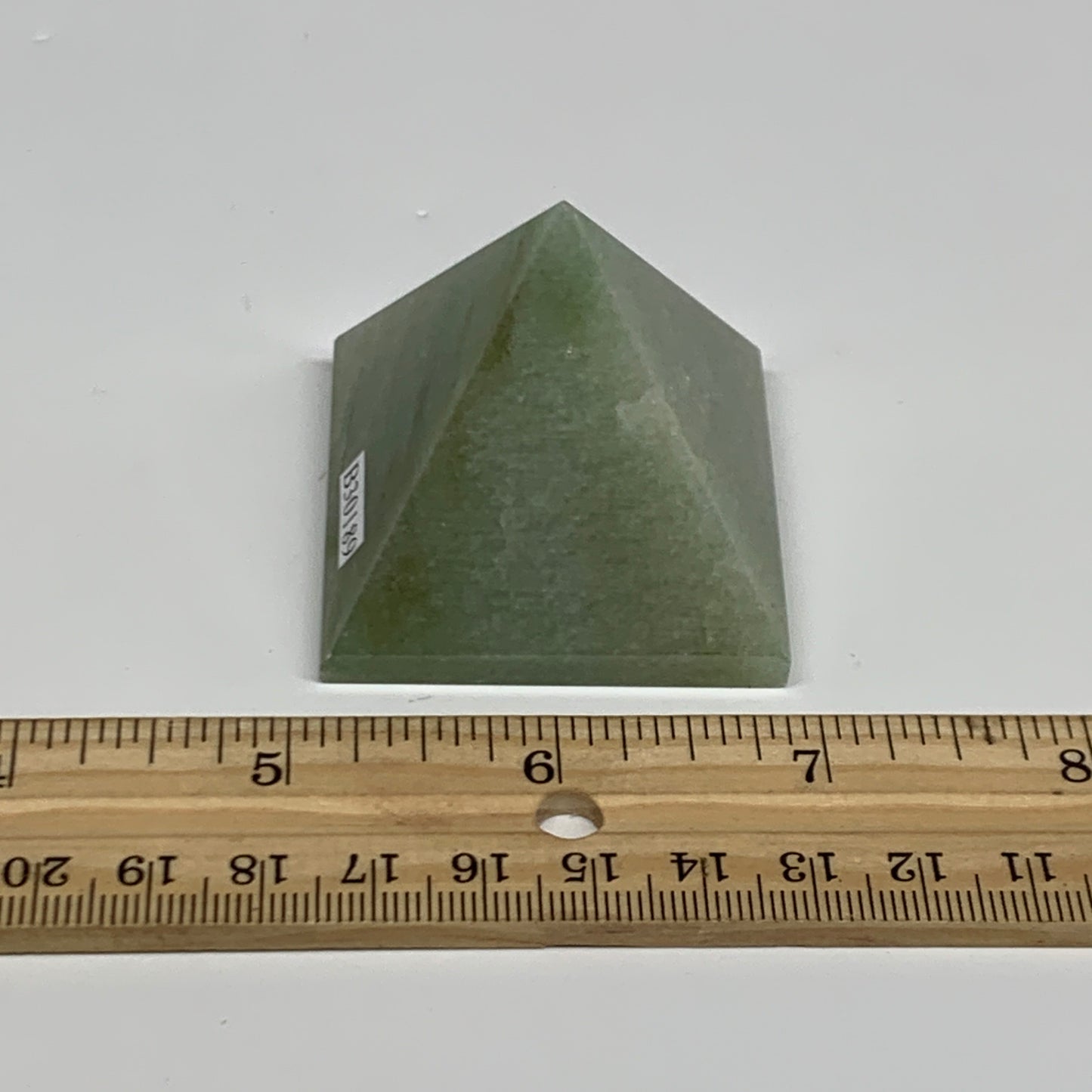 96.5g, 1.6"x1.8"x1.8", Green Aventurine Pyramid Gemstone,Healing Crystal, B30189
