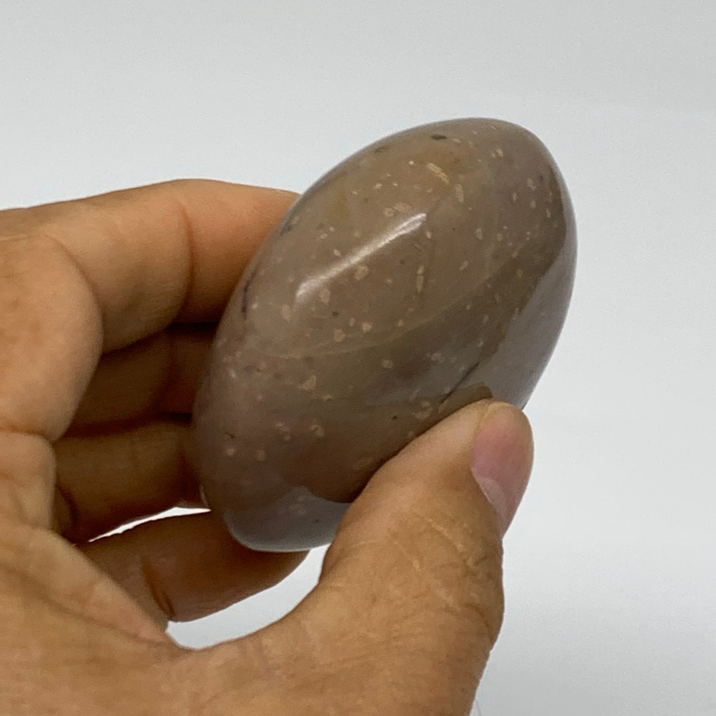 118.5g, 2.3"x2.1"x1.1" Natural Ocean Jasper Palm-Stone Orbicular Jasper, B38212