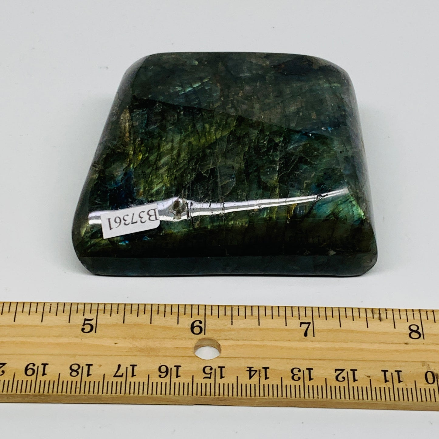 0.57 lbs, 2.9"x2.4"x1.2" Natural Labradorite Crystal Gemstones Freeform, B37361