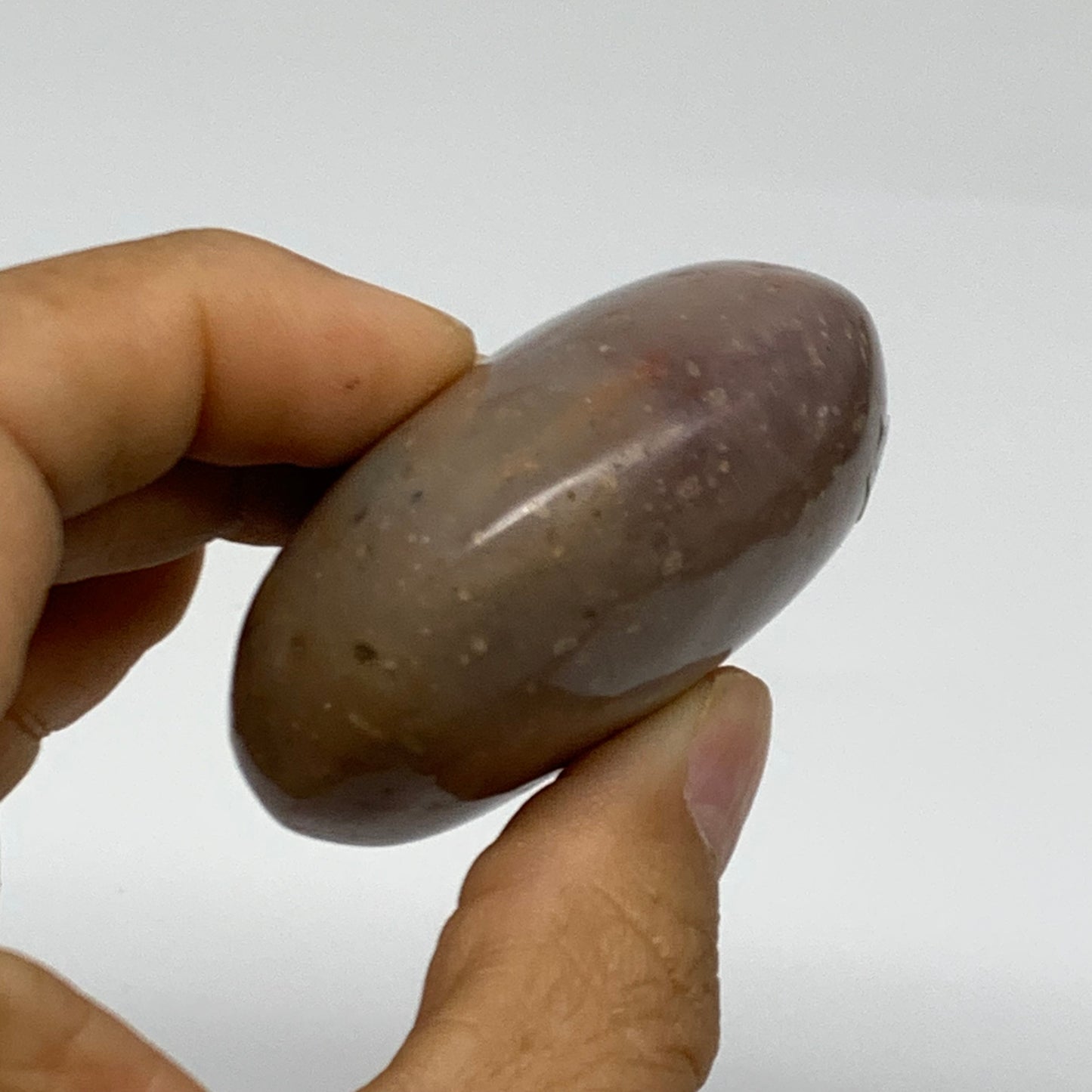 118.5g, 2.3"x2.1"x1.1" Natural Ocean Jasper Palm-Stone Orbicular Jasper, B38212