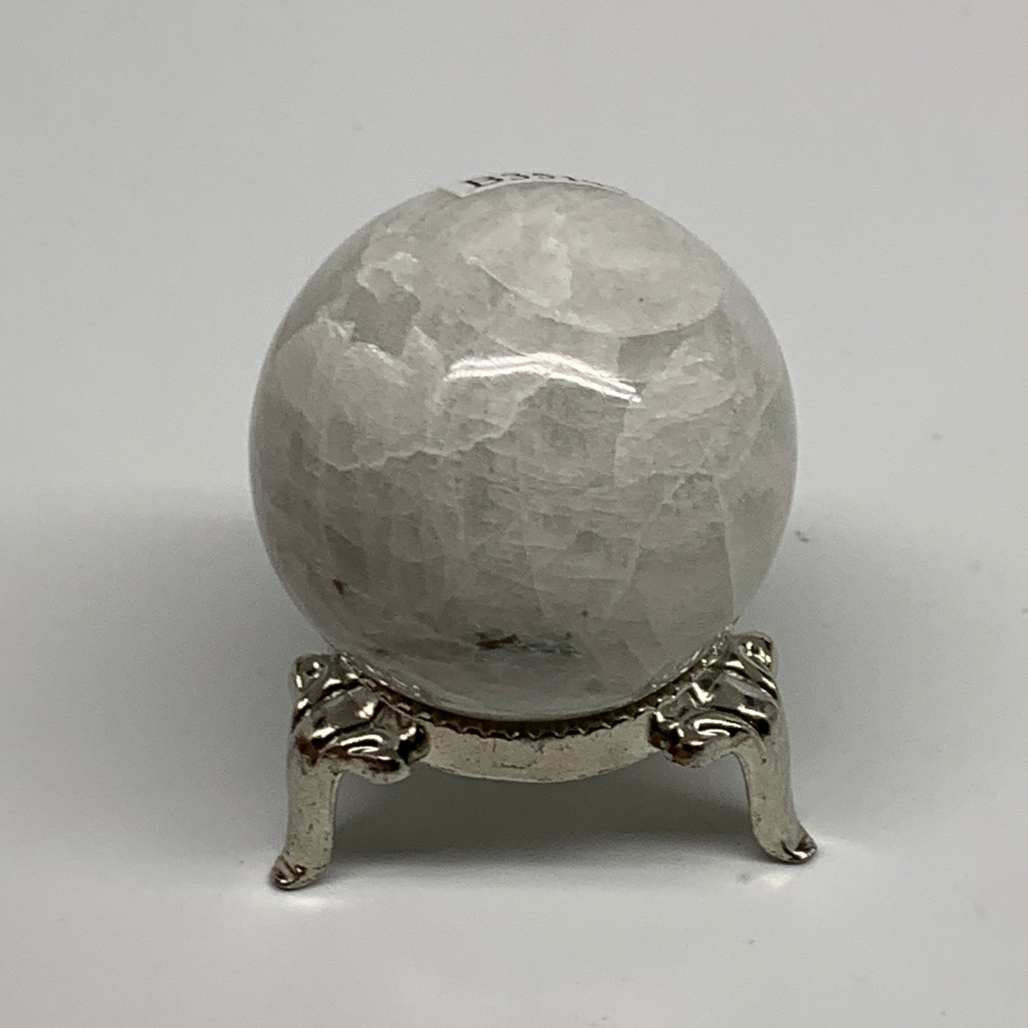 89.6g, 1.6"(40mm), Natural Rainbow Moonstone Sphere Ball Gemstone, B35144