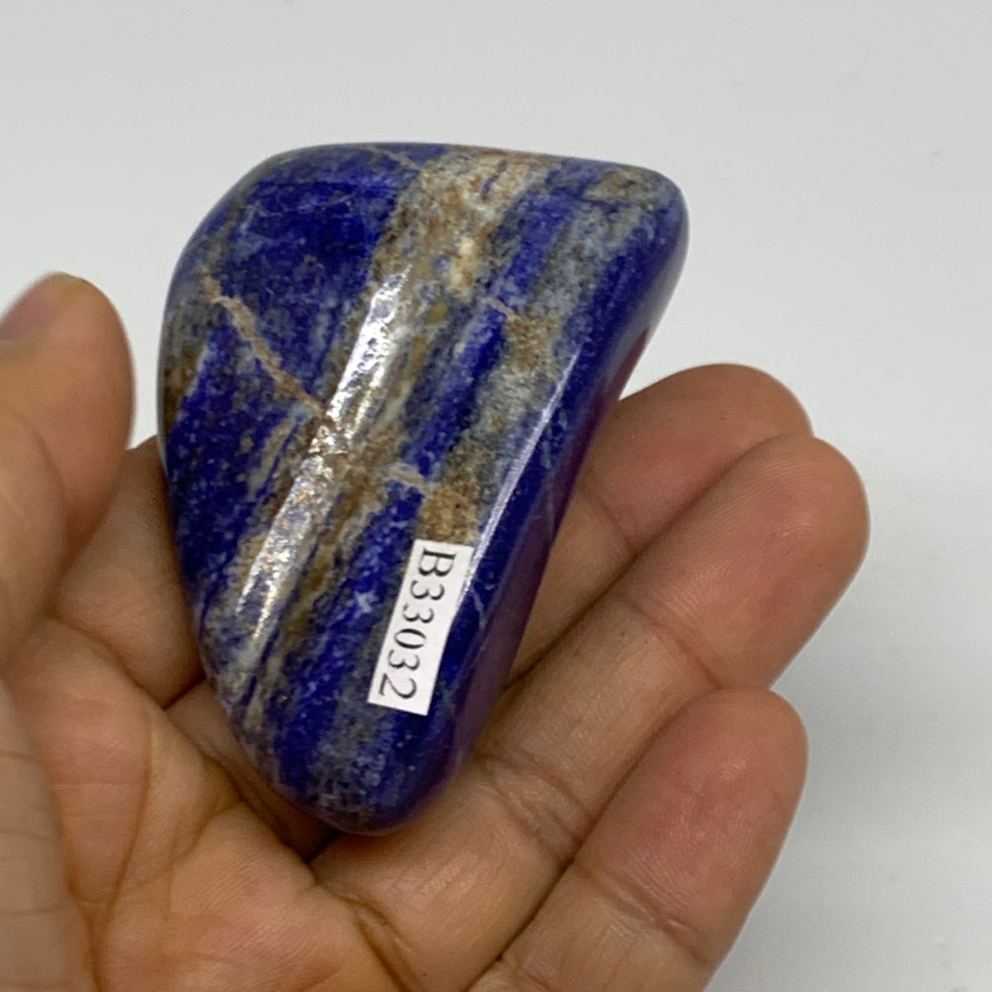 100g, 2.4"x1.8"x1.1", Natural Freeform Lapis Lazuli from Afghanistan, B33032
