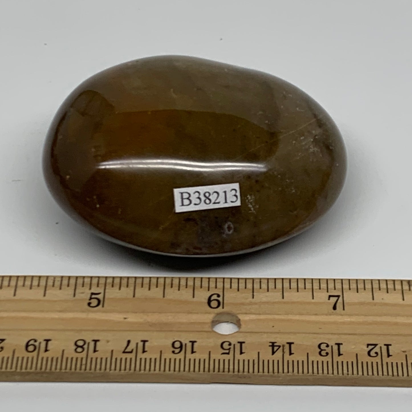 161.2g, 2.7"x2.1"x1.2" Natural Ocean Jasper Palm-Stone Orbicular Jasper, B38213
