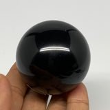 194.5g, 2"(50mm), Natural Black Jasper Sphere Ball Gemstone @India, B27904