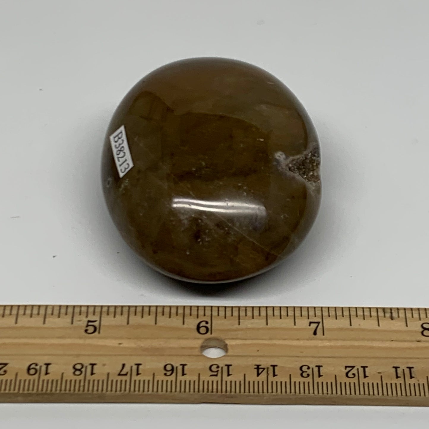 161.2g, 2.7"x2.1"x1.2" Natural Ocean Jasper Palm-Stone Orbicular Jasper, B38213