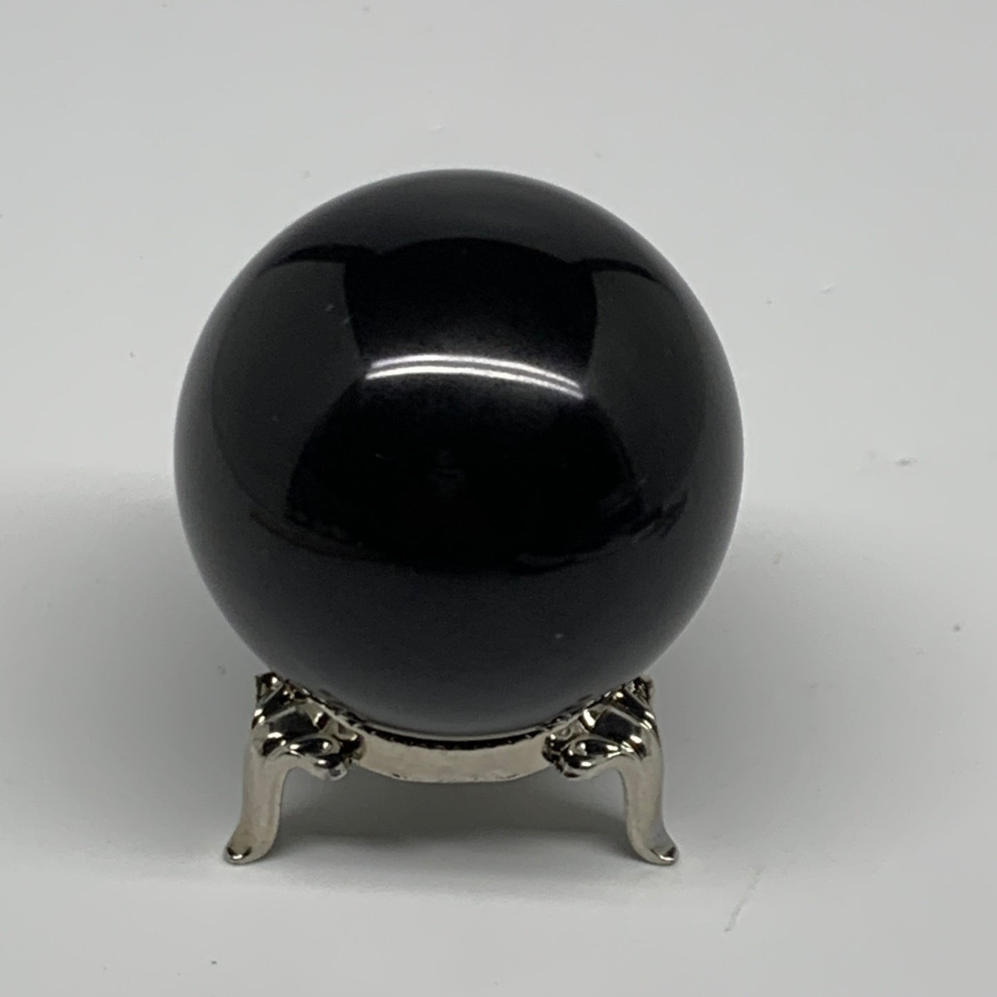 194.5g, 2"(50mm), Natural Black Jasper Sphere Ball Gemstone @India, B27904